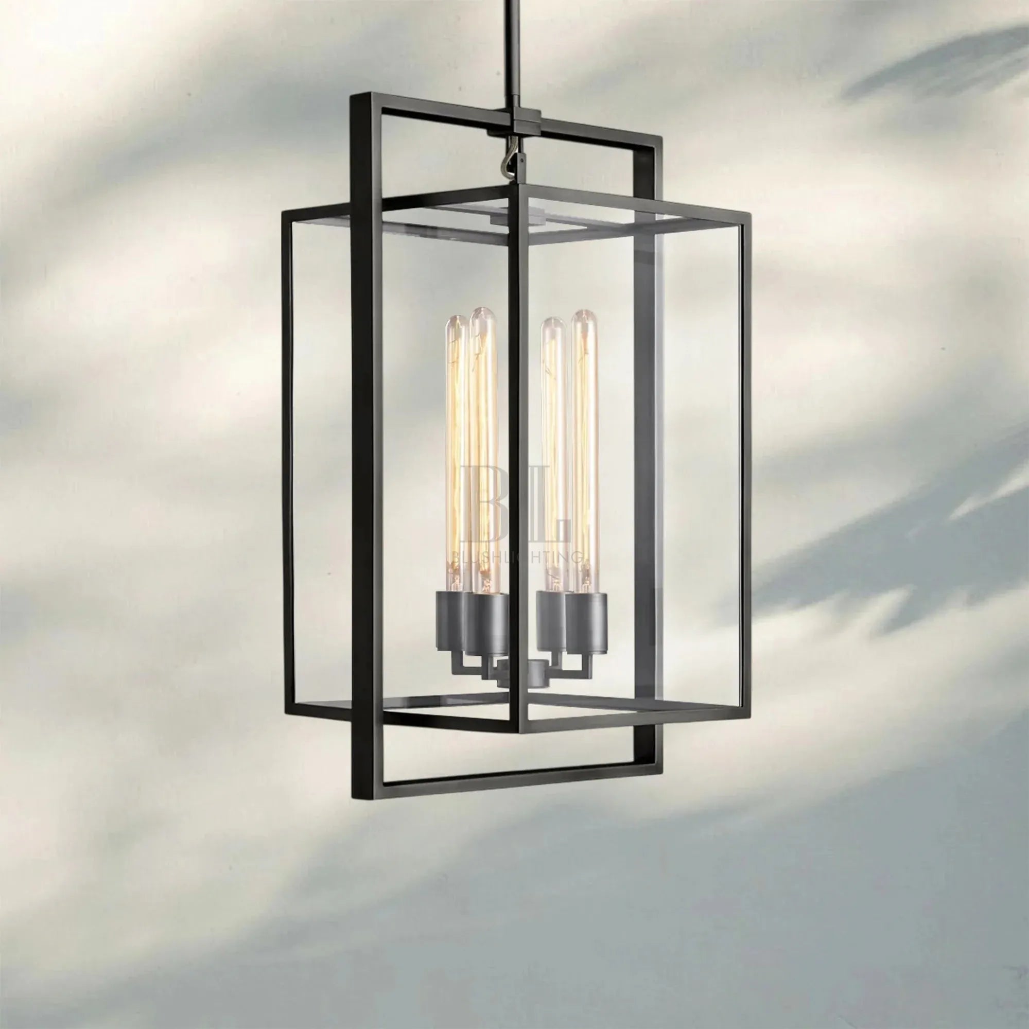Beckmen Pendant Light-26''-Matte Black-