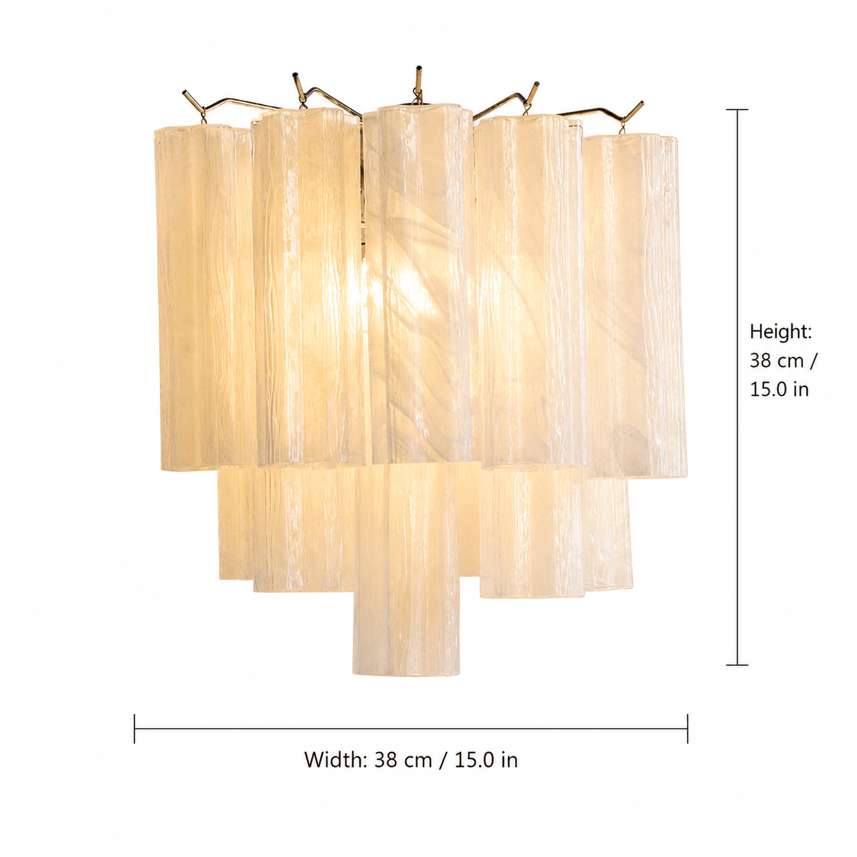 Bedroom Wall Sconce | Murano-Style Glass | Floravia - Cloud WhiteBlushlighting