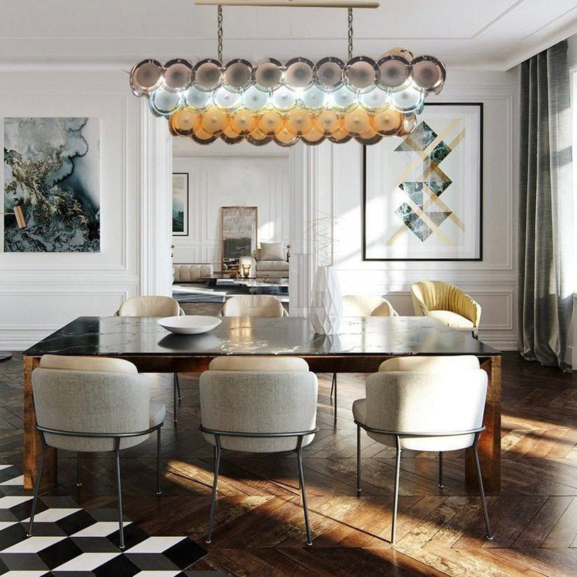 Bettina Rectangle Chandelier-Chandelier-Blushlighting-Blushlighting