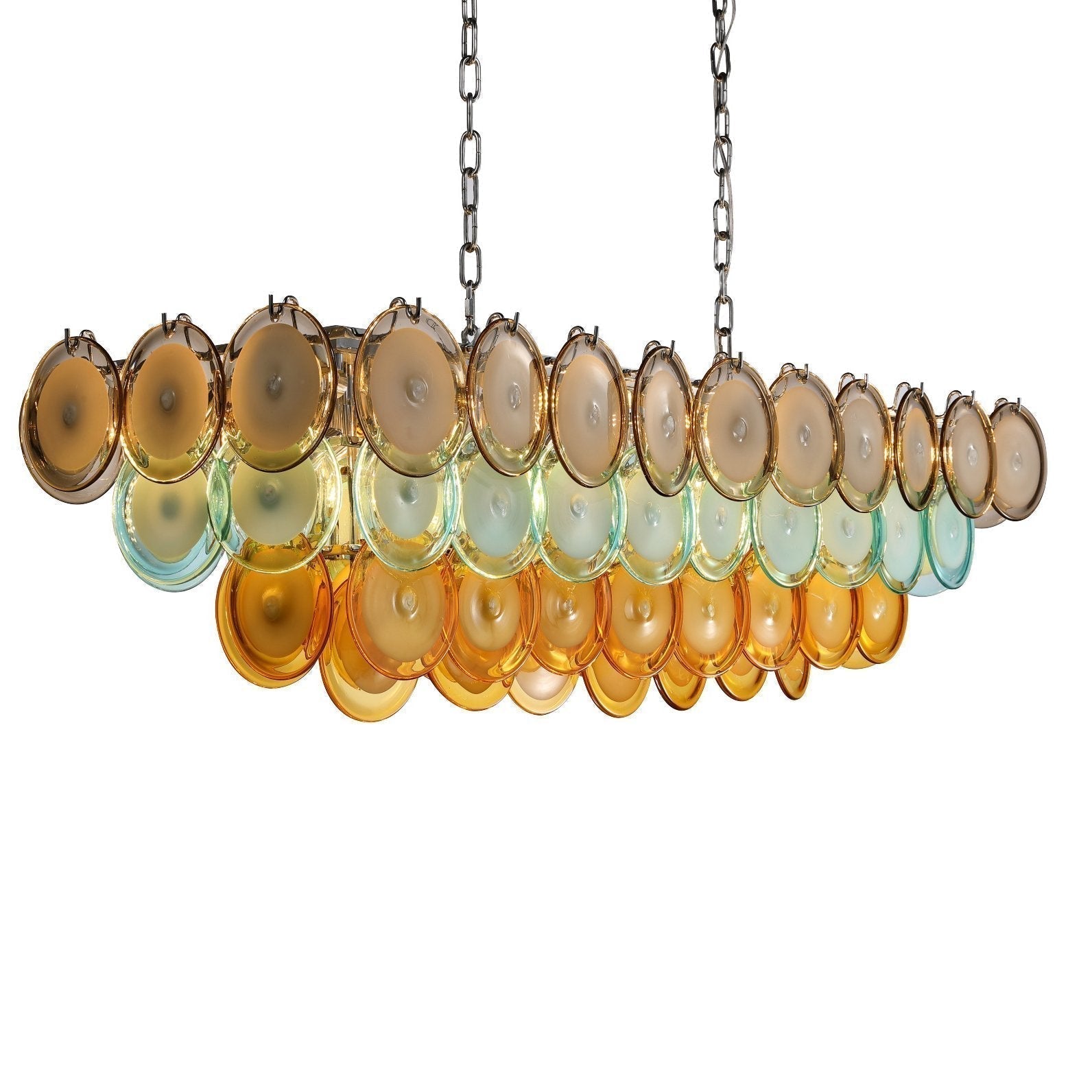 Bettina Rectangle Chandelier-Chandelier-Blushlighting-51" width x 17" depth x 17" height-Blushlighting