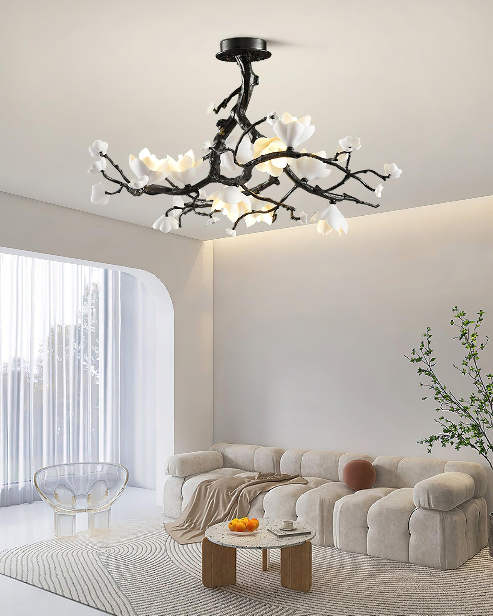 Black Branch Copper Tree Chandelier - ∅ 31.5″ x H 17.7″ / Dia 80cm x H 45cmDark CopperBlushlighting