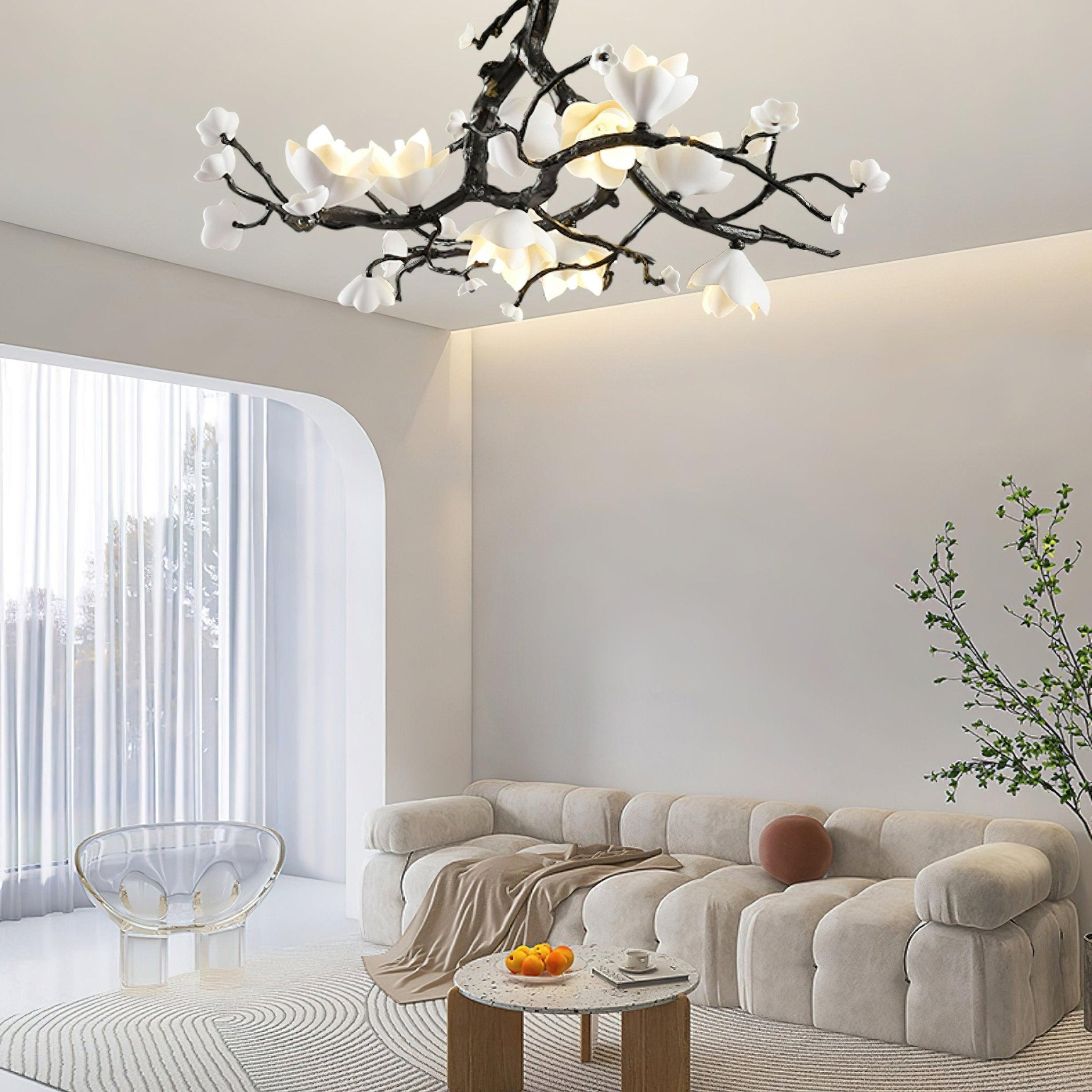 Black Branch Copper Tree Chandelier - ∅ 31.5″ x H 17.7″ / Dia 80cm x H 45cmDark CopperBlushlighting