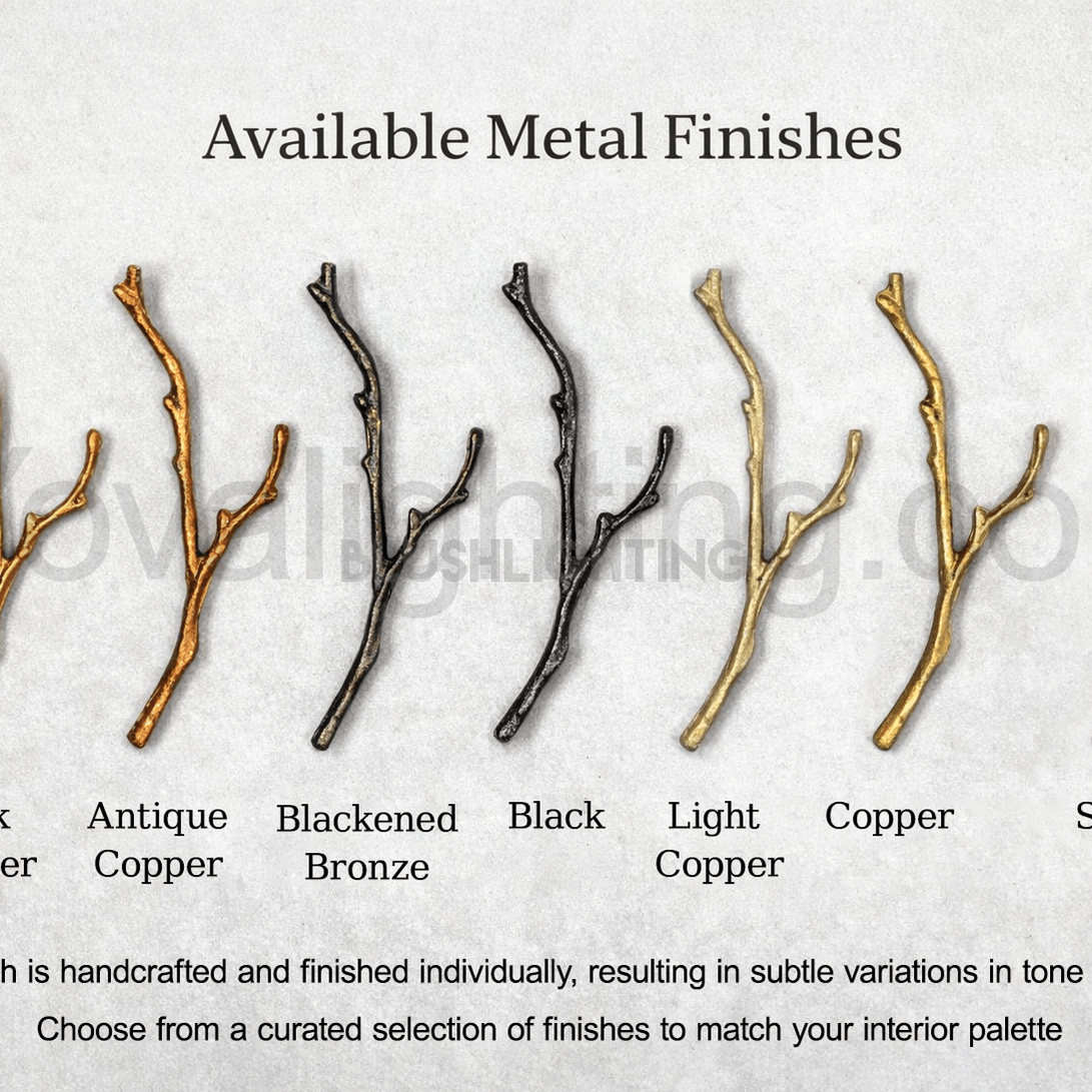 Black Branch Copper Tree Chandelier - ∅ 31.5″ x H 17.7″ / Dia 80cm x H 45cmDark CopperBlushlighting