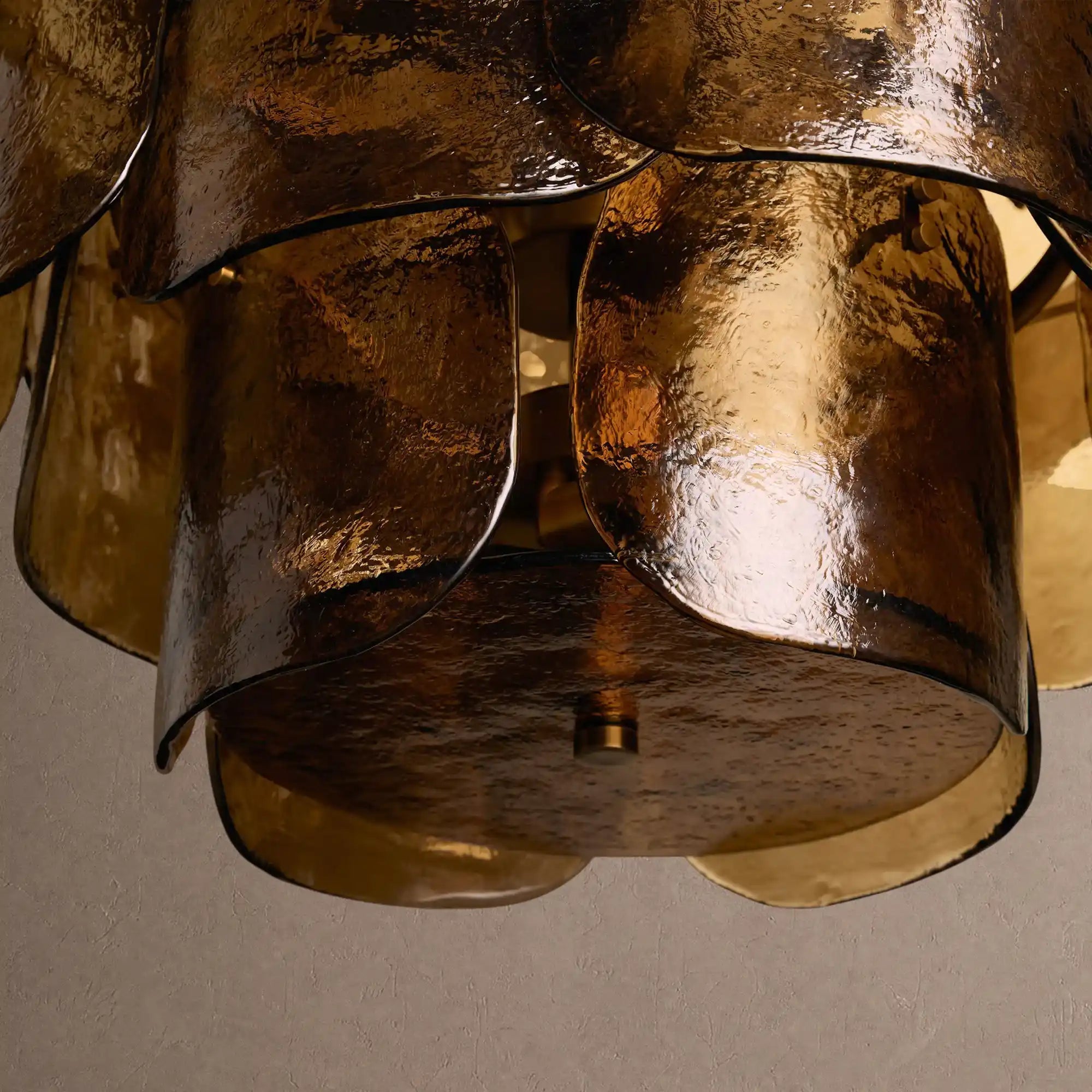 Blaire Round Chandelier - BrownBlushlighting
