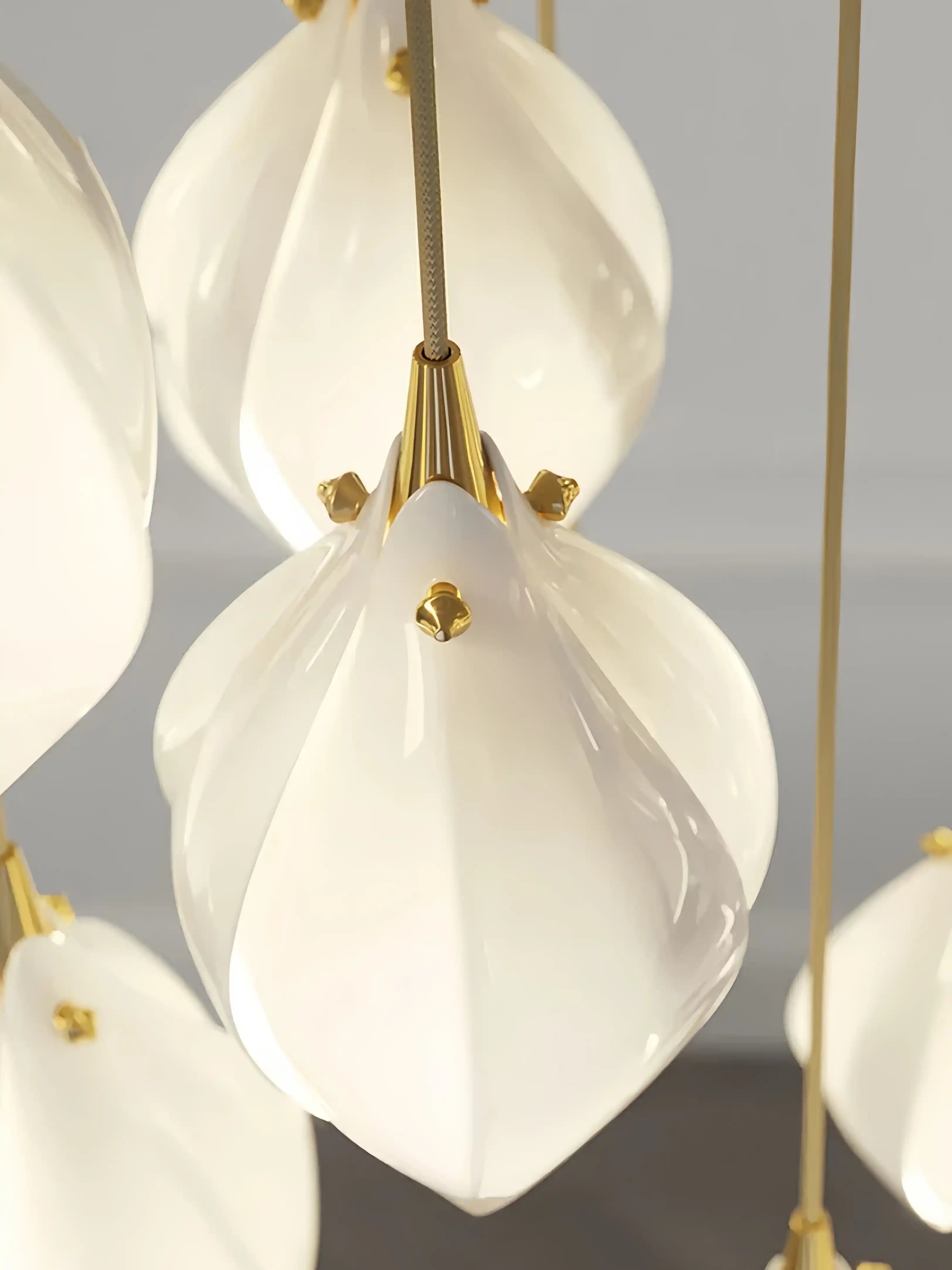 Bloom Chandelier - 26 Lights | Ellipse styleEmitting White LightingBlushlighting