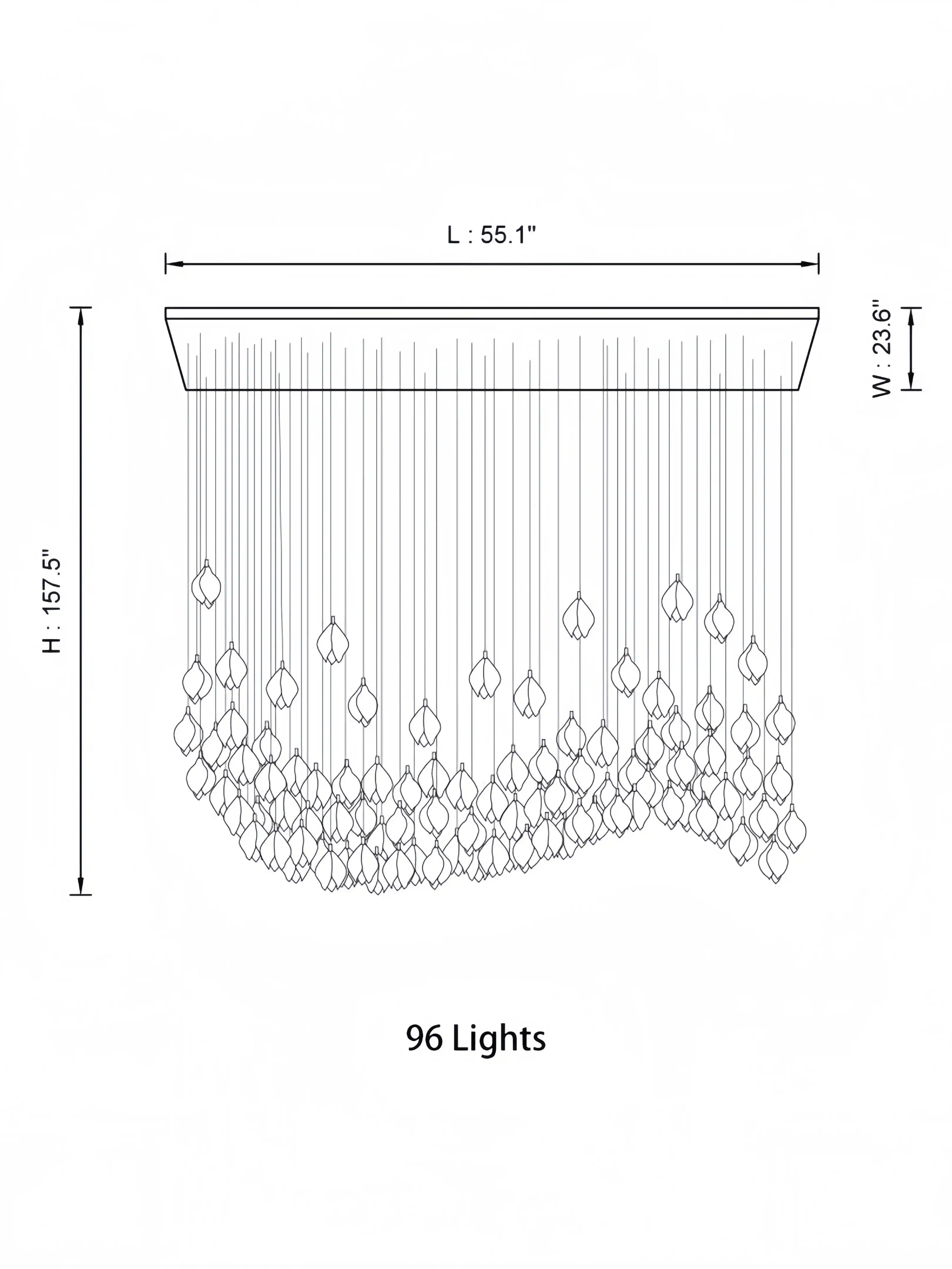 Bloom Chandelier-Blushlighting