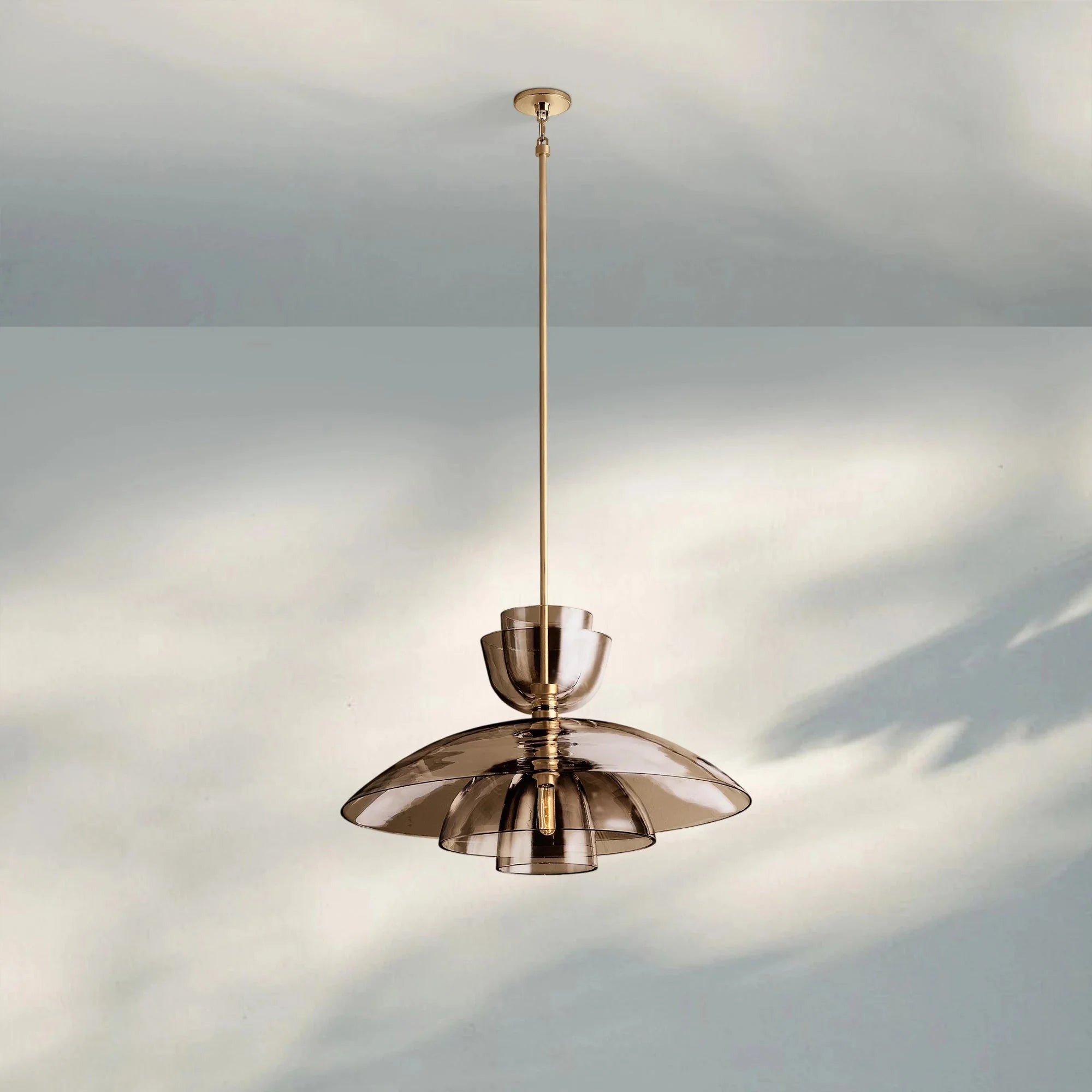 Blum Clear Glass Cloche Grand Pendant - Blushlighting