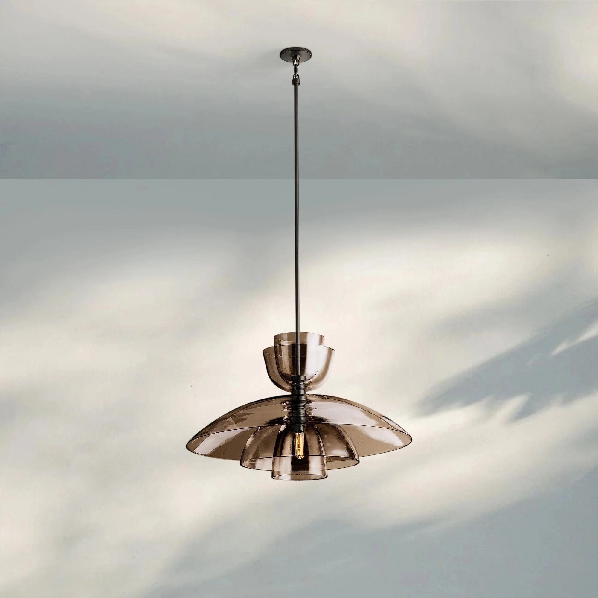 Blum Clear Glass Cloche Grand Pendant - Blushlighting