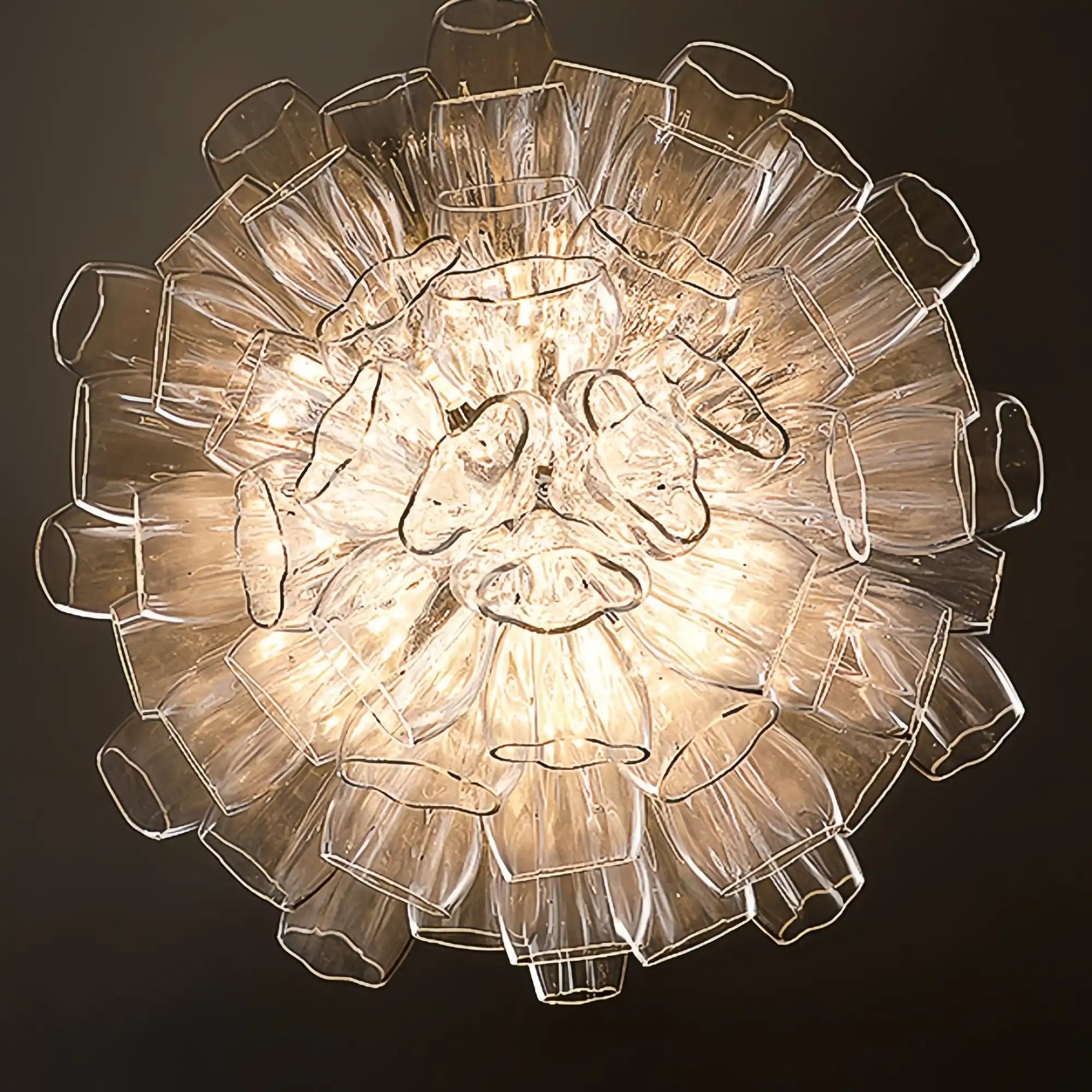 Blush Lighting Flower Glass Foyer Chandelier-Blushlighting-Blushlighting