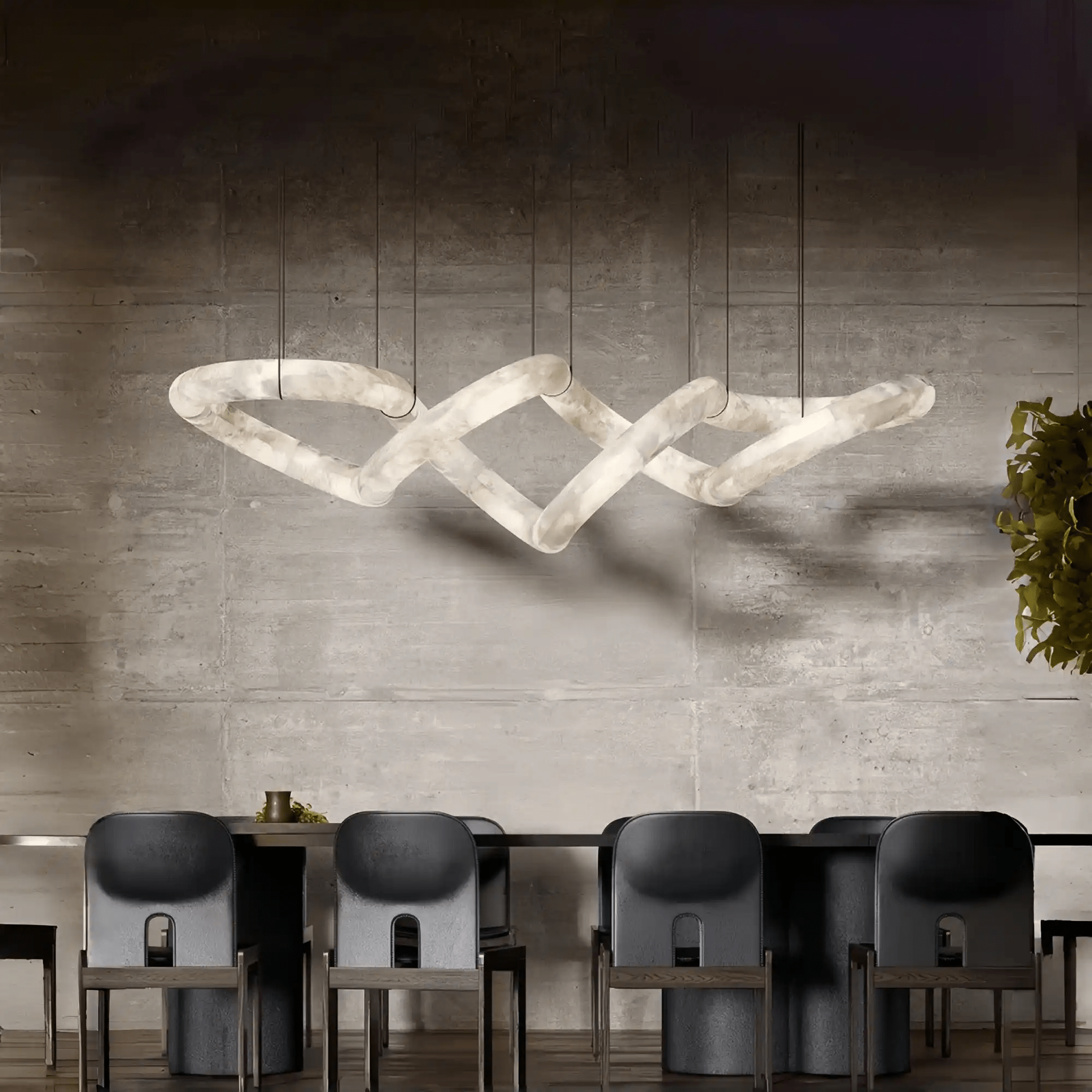 Blushlighting Infinity Massive Alabaster Chandelier - Blushlighting