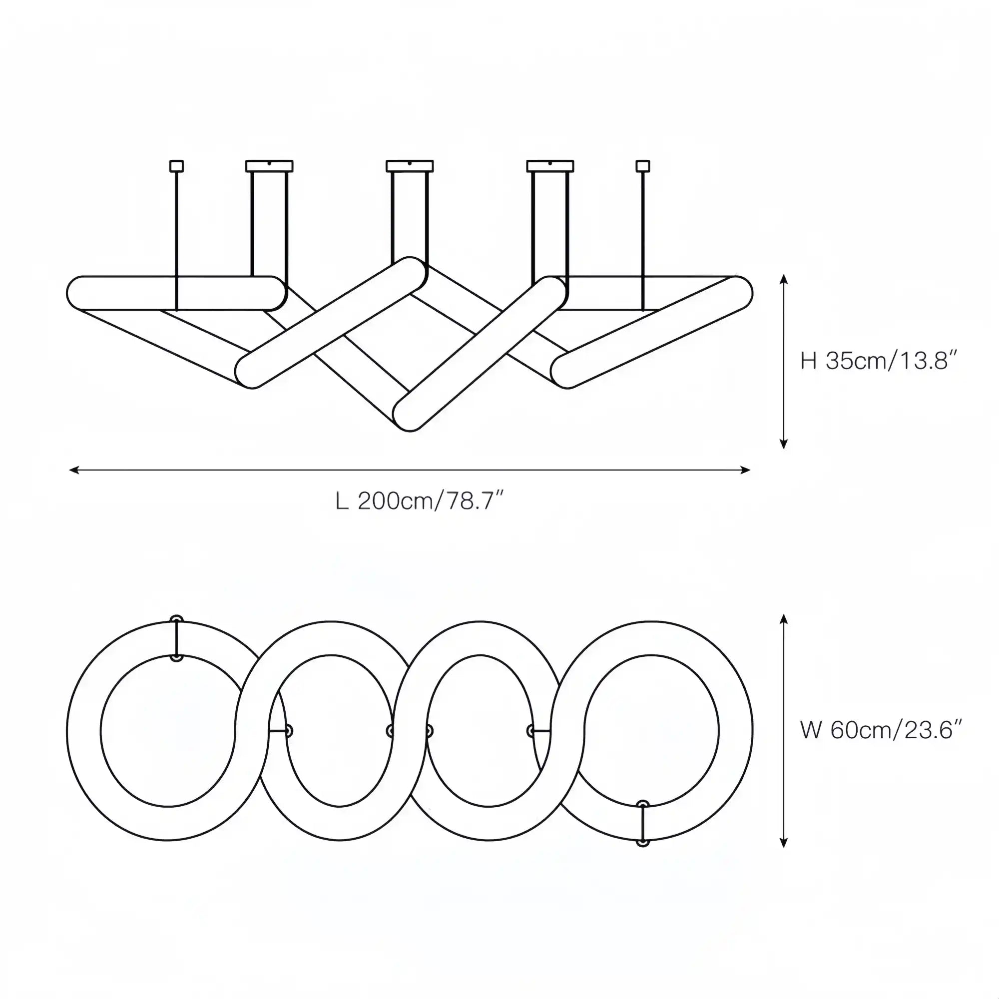 Blushlighting Infinity Massive Alabaster Chandelier - Blushlighting