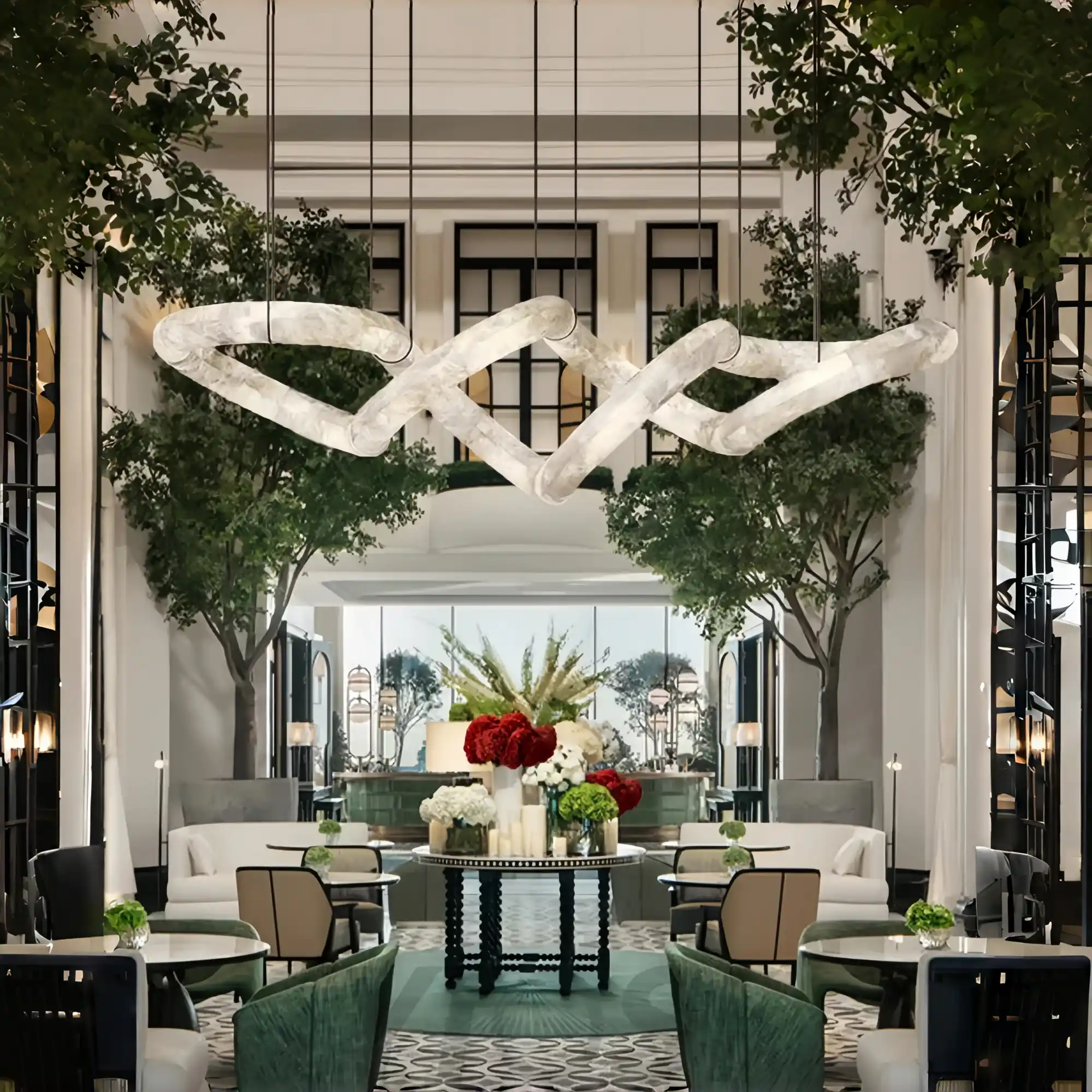 Blushlighting Infinity Massive Alabaster Chandelier-Blushlighting