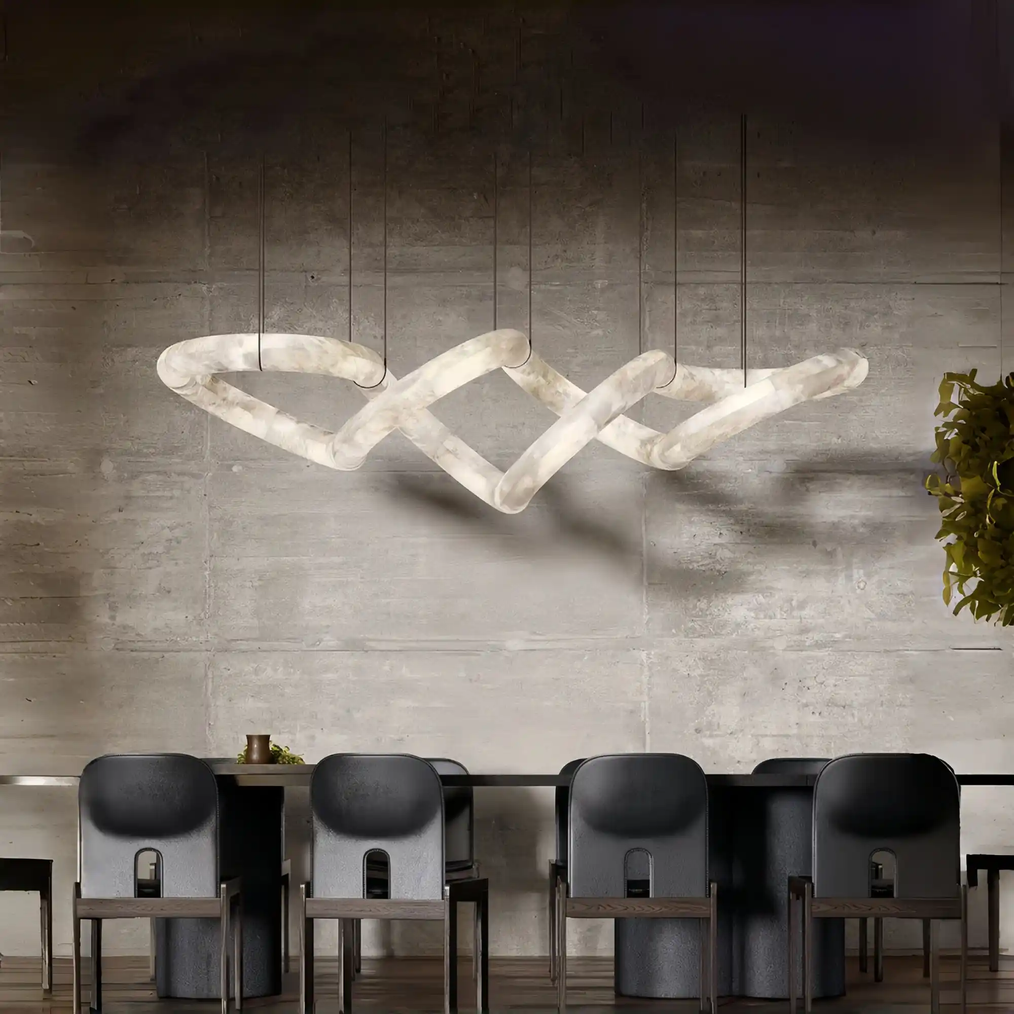 Blushlighting Infinity Massive Alabaster Chandelier-Blushlighting