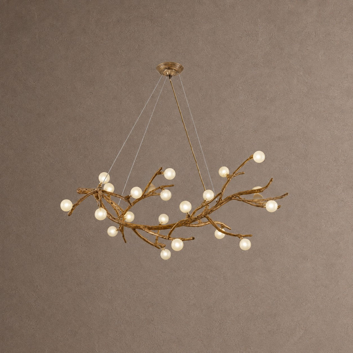 Boho Tree Branch Modern Chandelier - 10 heads Size: Dia 31.4″(80cm) x H 12.5″(32cm)Blushlighting