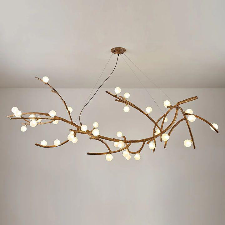 Boho Tree Branch Modern Chandelier - 10 heads Size: Dia 31.4″(80cm) x H 12.5″(32cm)Blushlighting