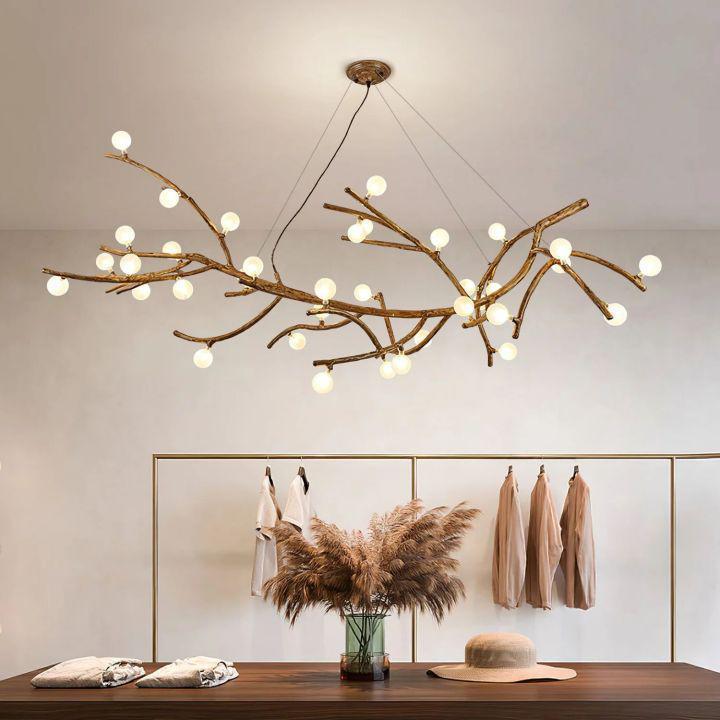 Boho Tree Branch Modern Chandelier - 10 heads Size: Dia 31.4″(80cm) x H 12.5″(32cm)Blushlighting