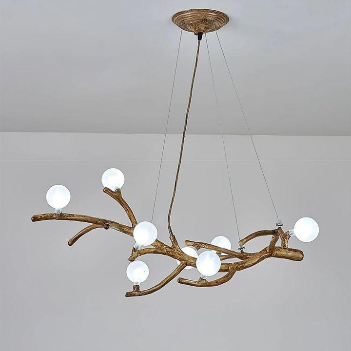 Boho Tree Branch Modern Chandelier - 10 heads Size: Dia 31.4″(80cm) x H 12.5″(32cm)Blushlighting