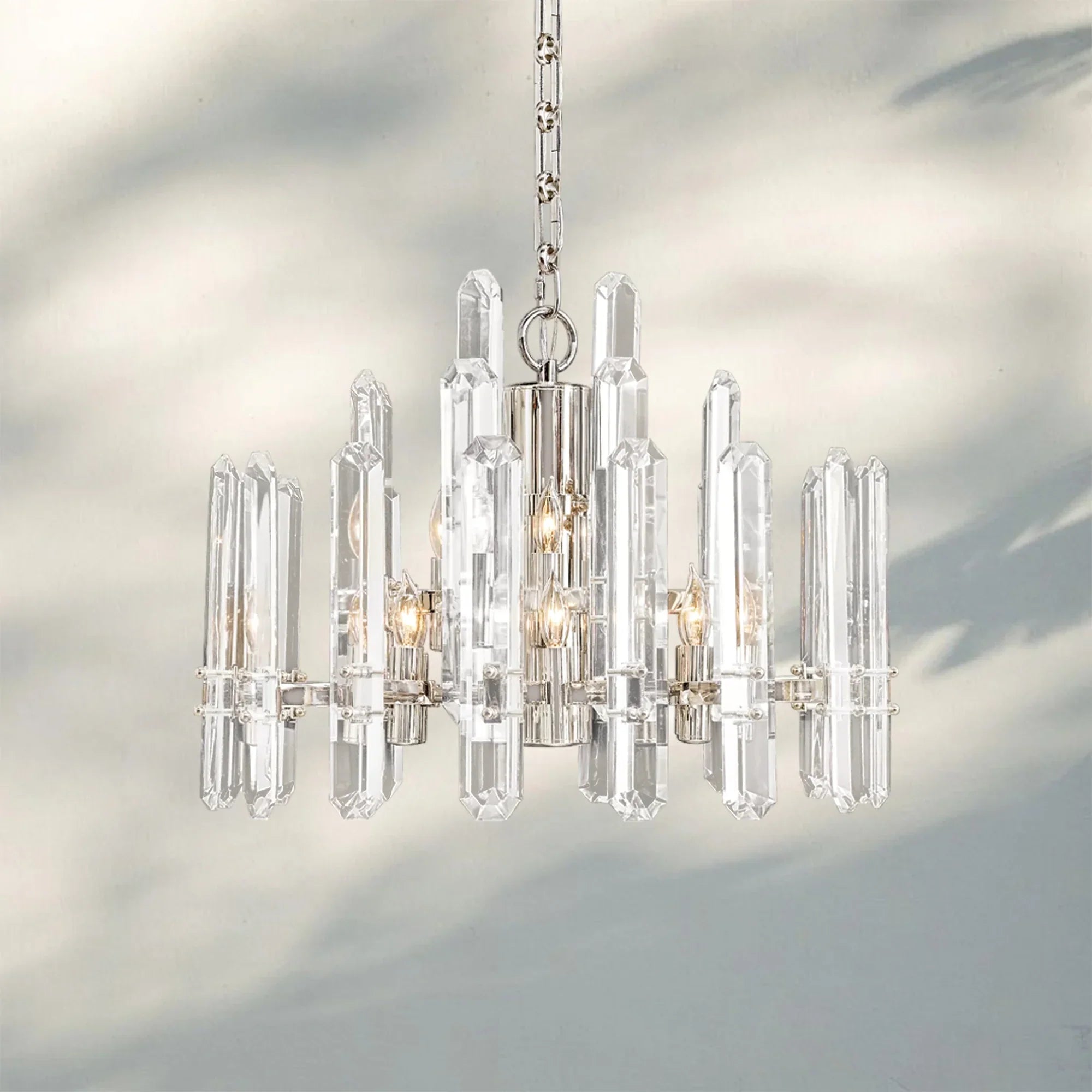 Bonington Crystal Round Chandelier 24'' 36'' 48''-