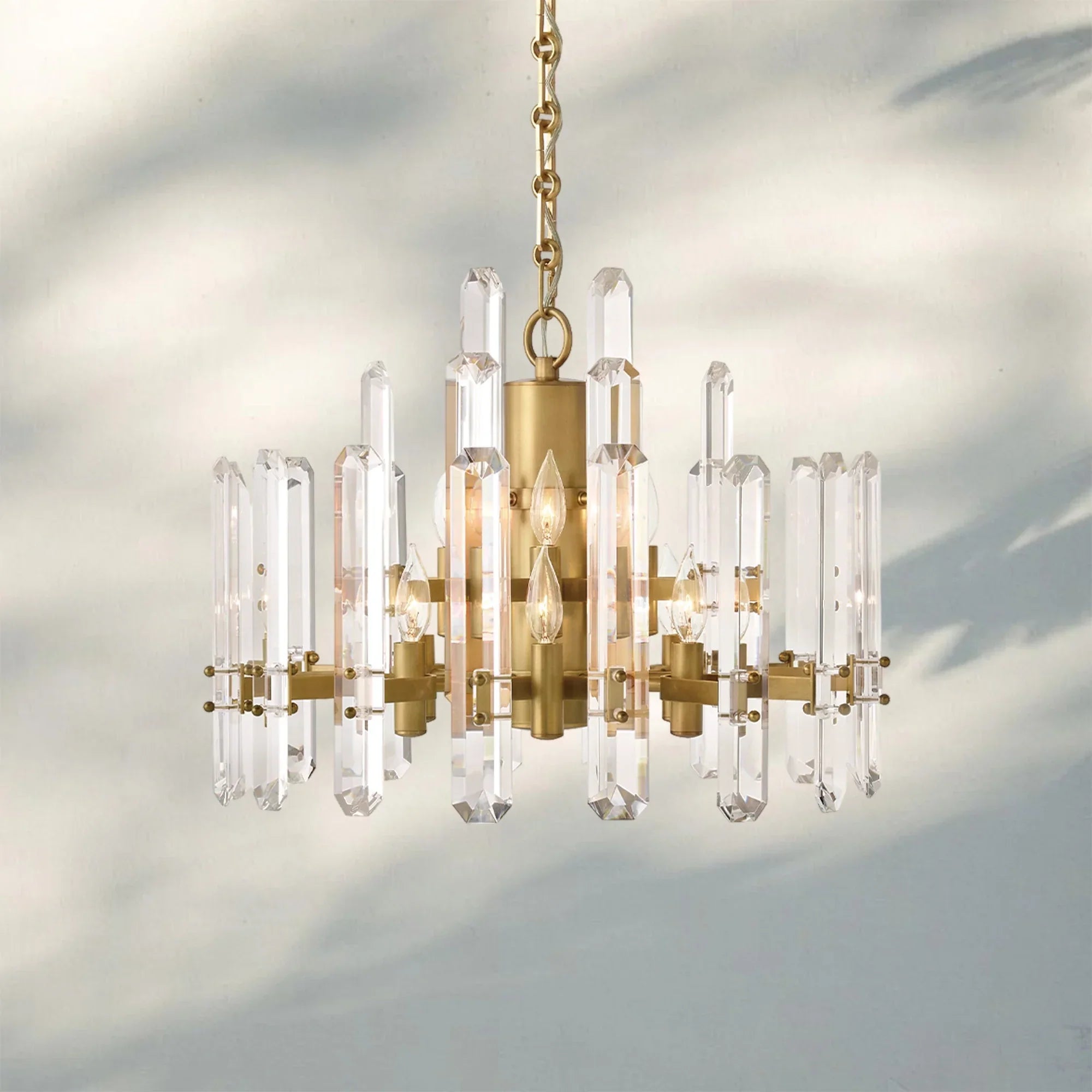 Bonington Crystal Round Chandelier 24'' 36'' 48''-