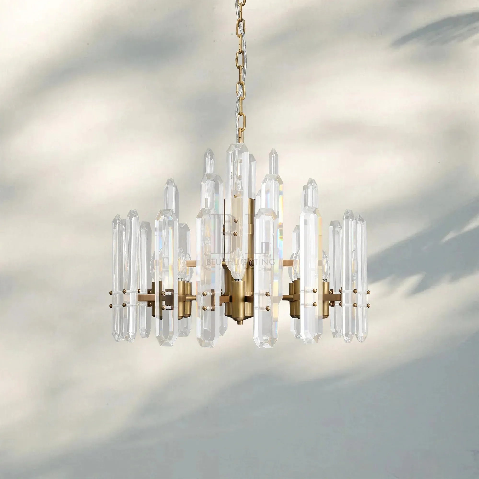 Bonington Crystal Round Chandelier 24'' 36'' 48''-
