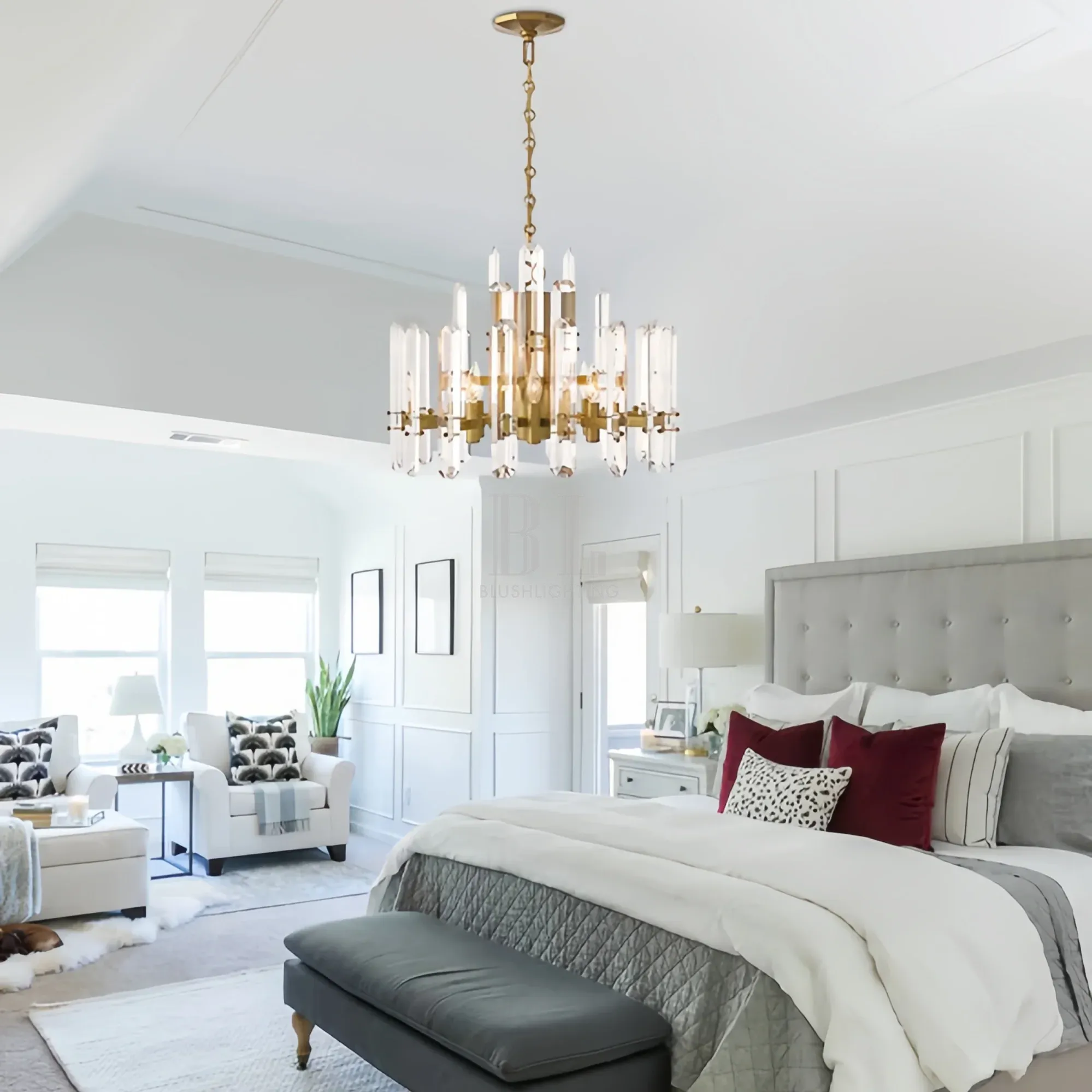 Bonington Crystal Round Chandelier 24'' 36'' 48''-