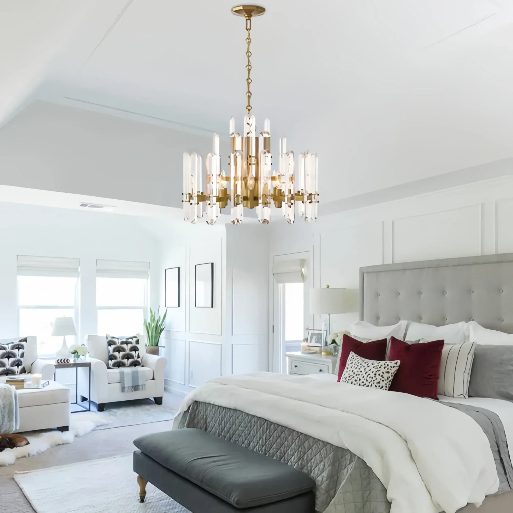 Bonington Crystal Round Chandelier 24'' 36'' 48''-