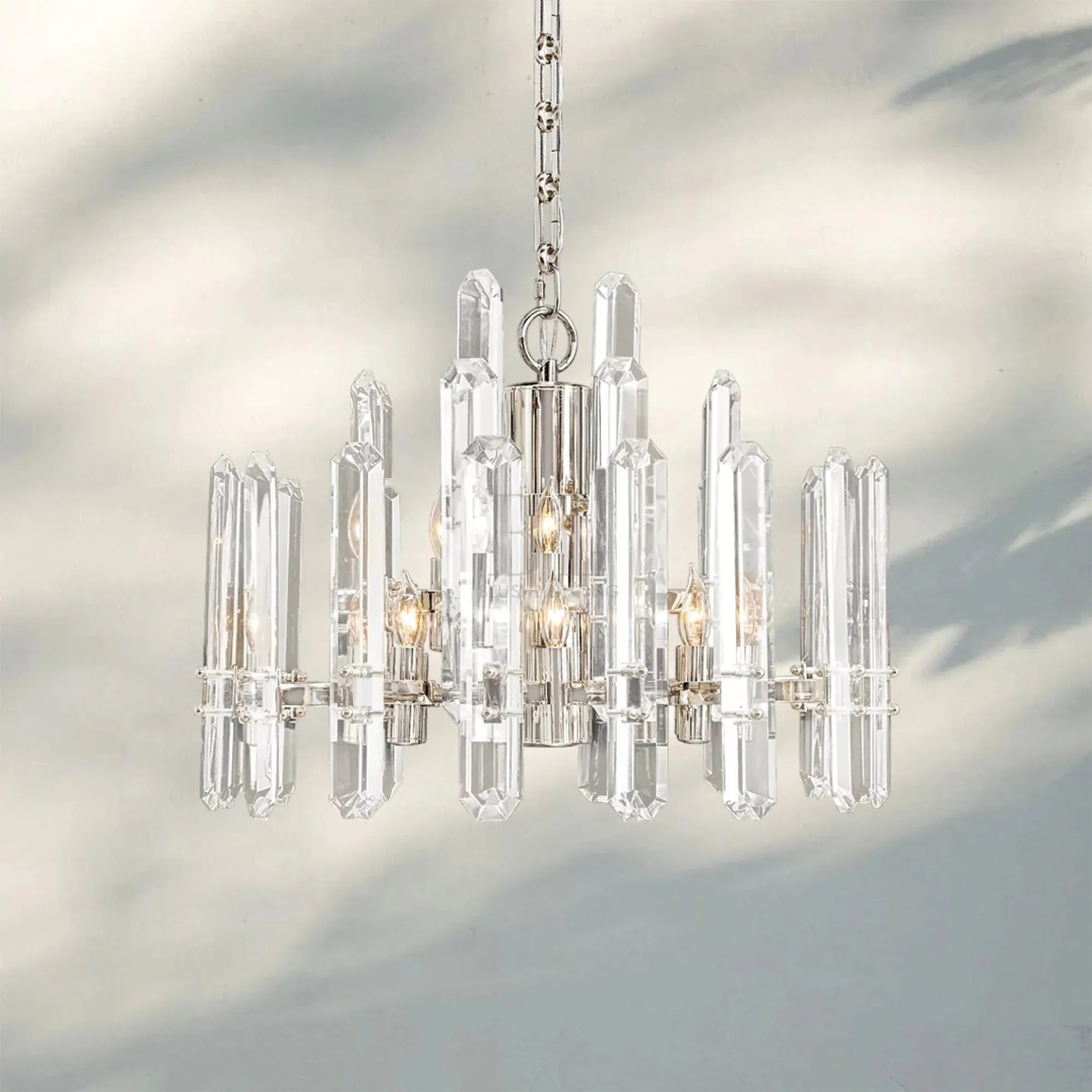 Bonington Crystal Round Chandelier 24'' 36'' 48''-