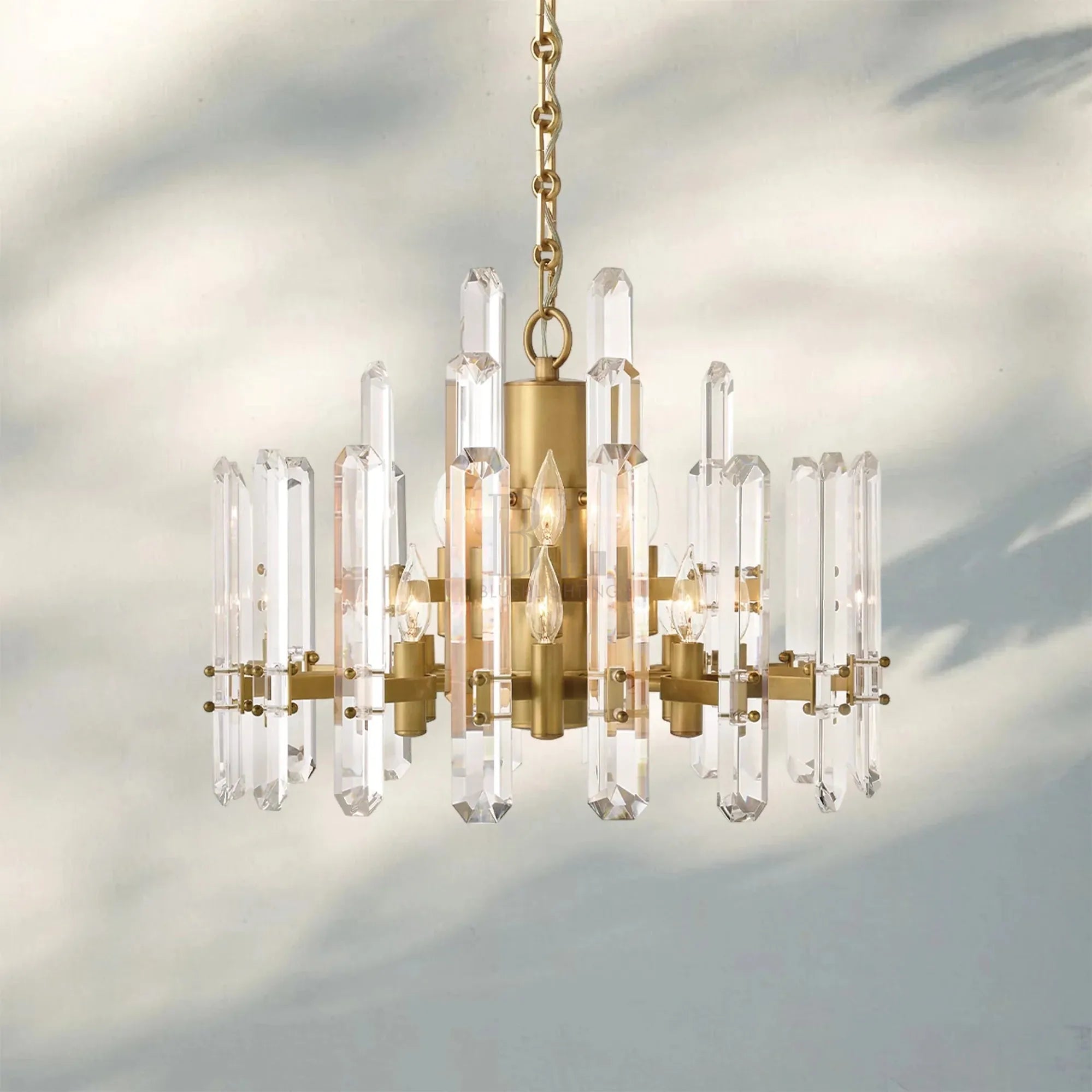 Bonington Crystal Round Chandelier 24'' 36'' 48''-