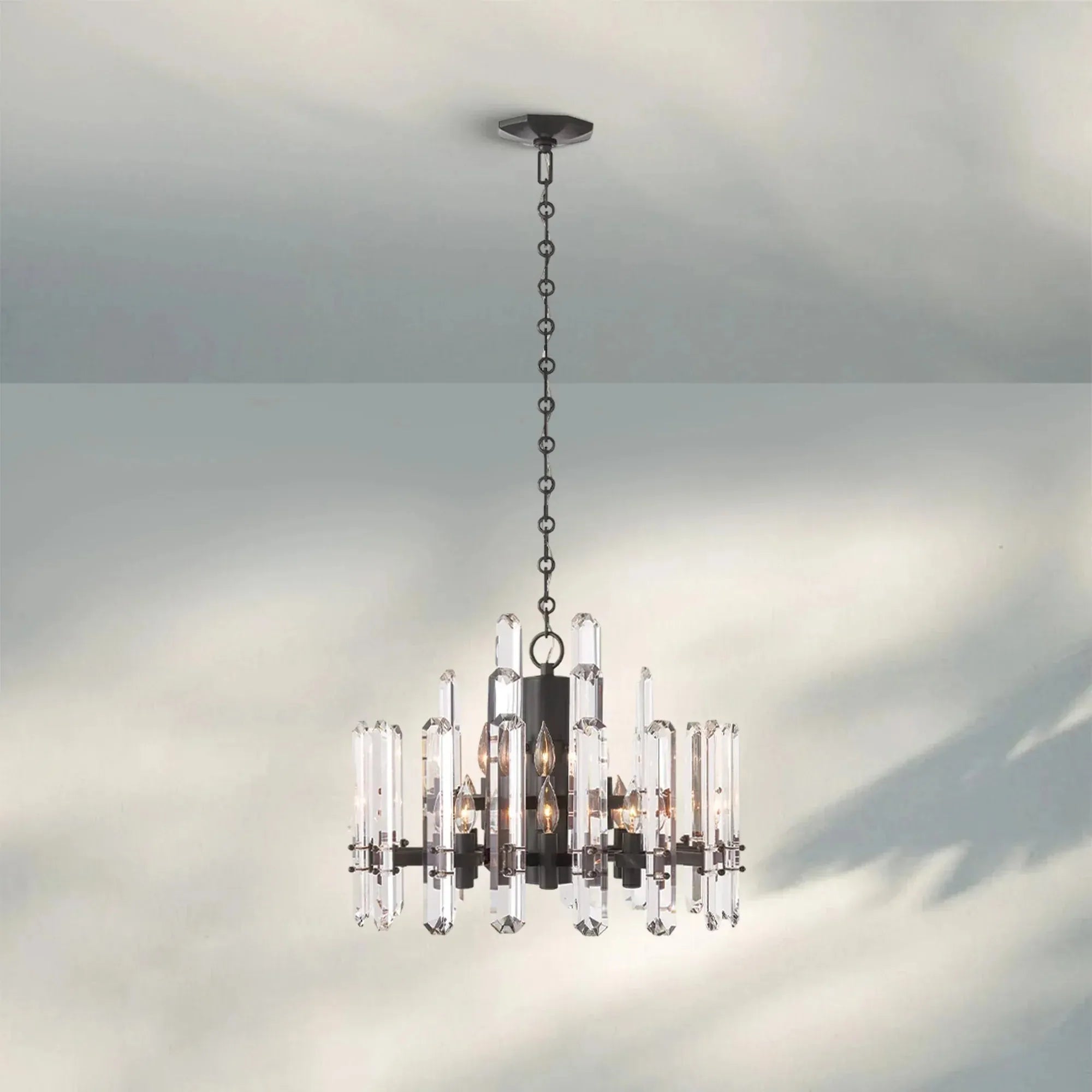 Bonington Crystal Round Chandelier 24'' 36'' 48''-