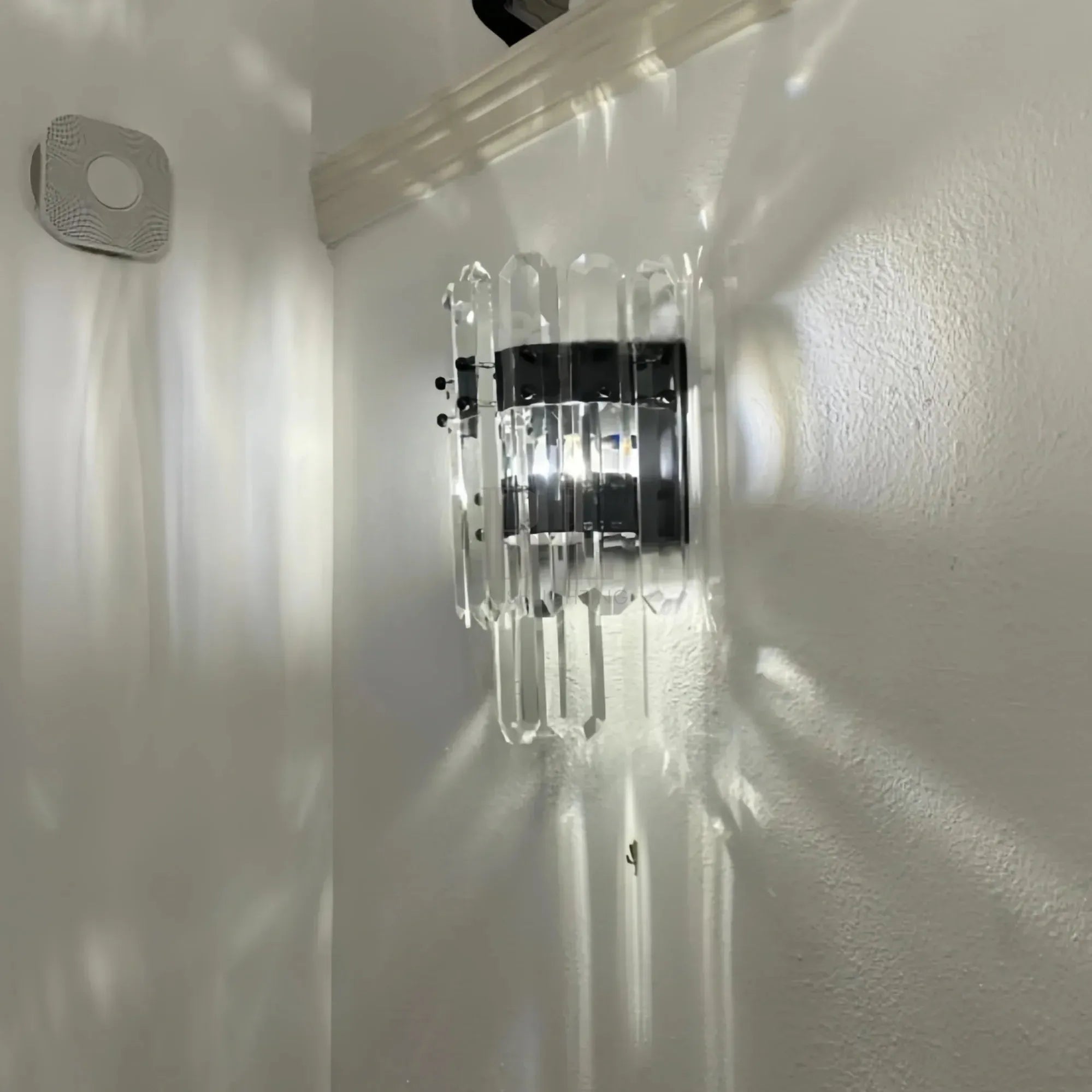 Bonington Crystal Wall Sconce-Black-