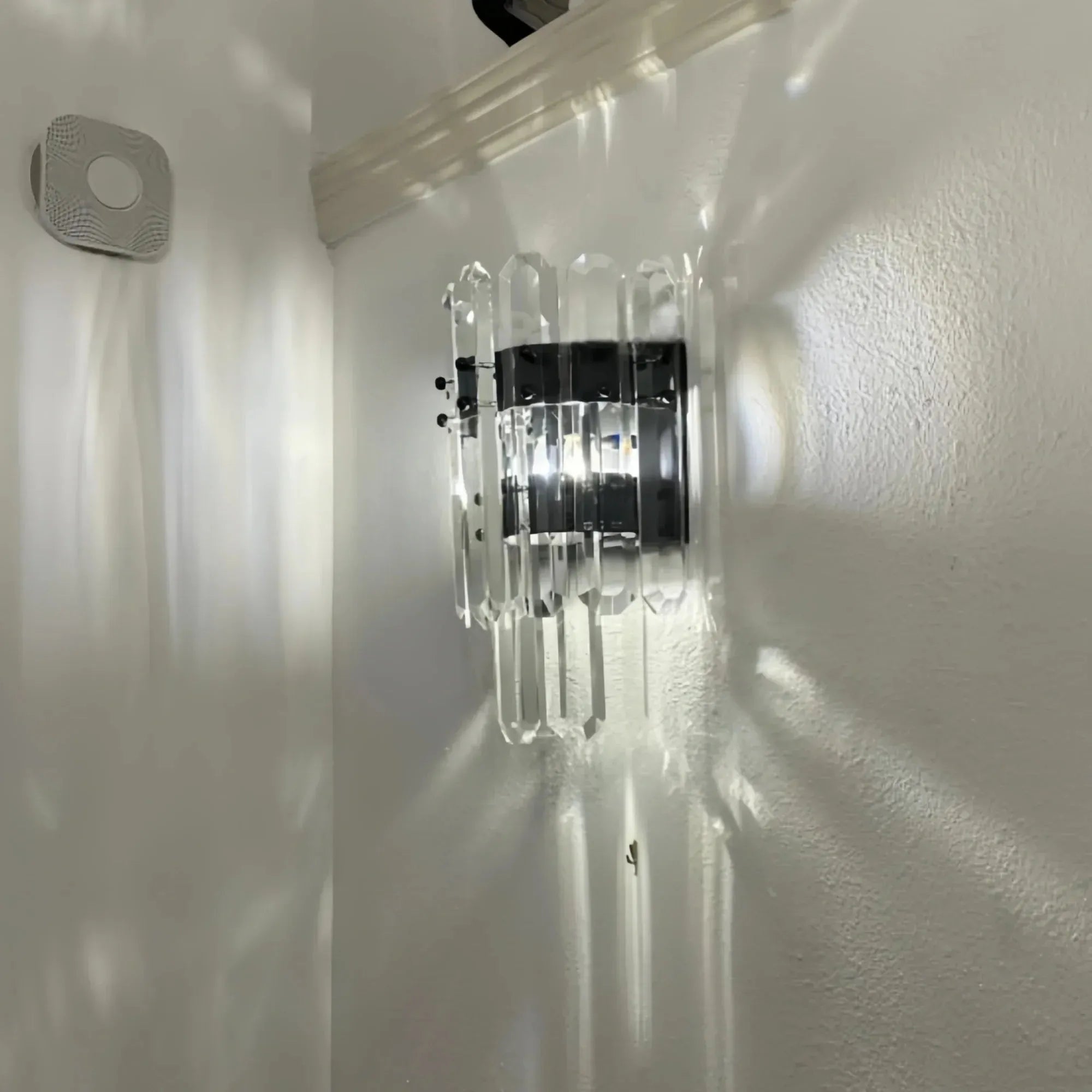 Bonington Crystal Wall Sconce-Black-