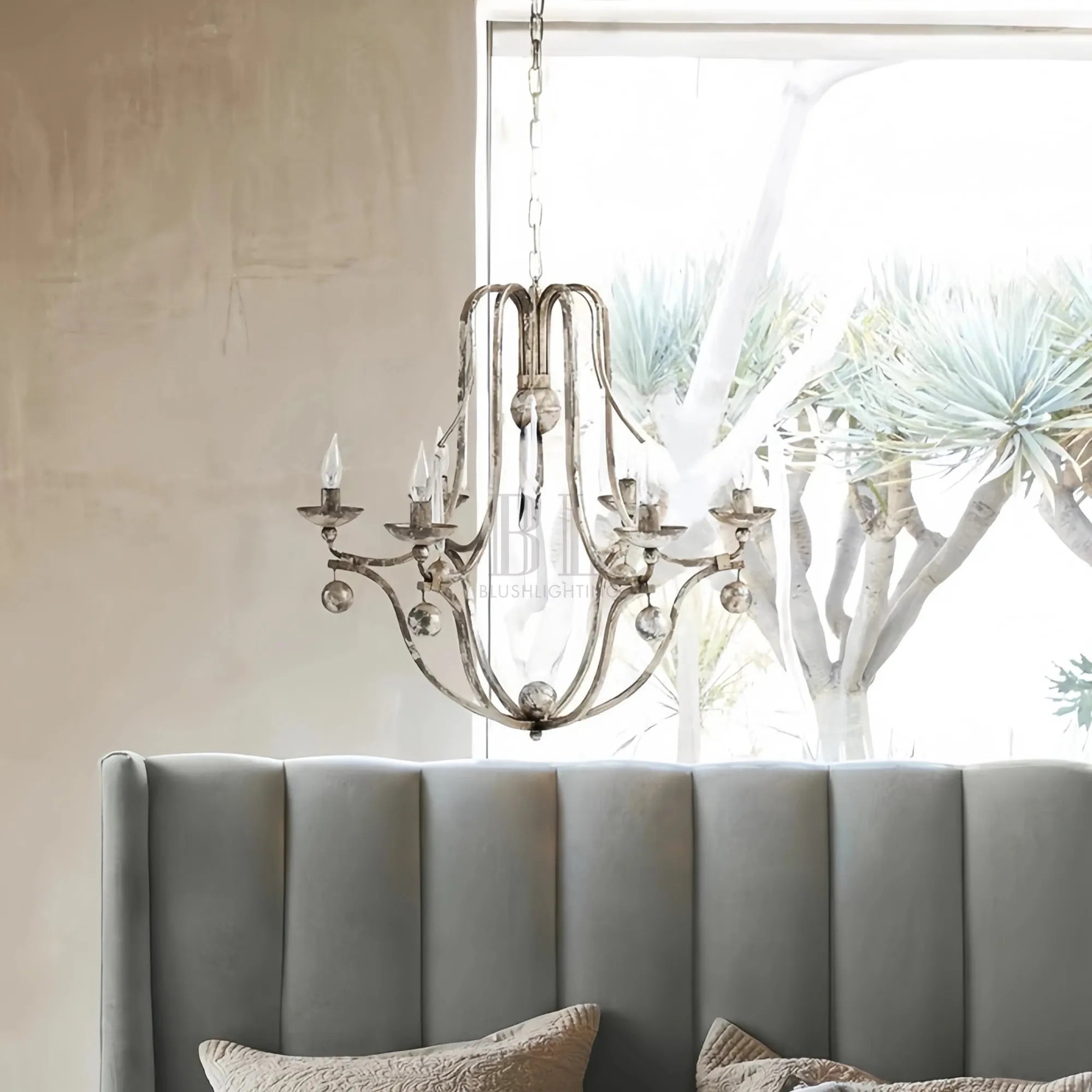 Bonitai Chandelier - Silver - Blushlighting