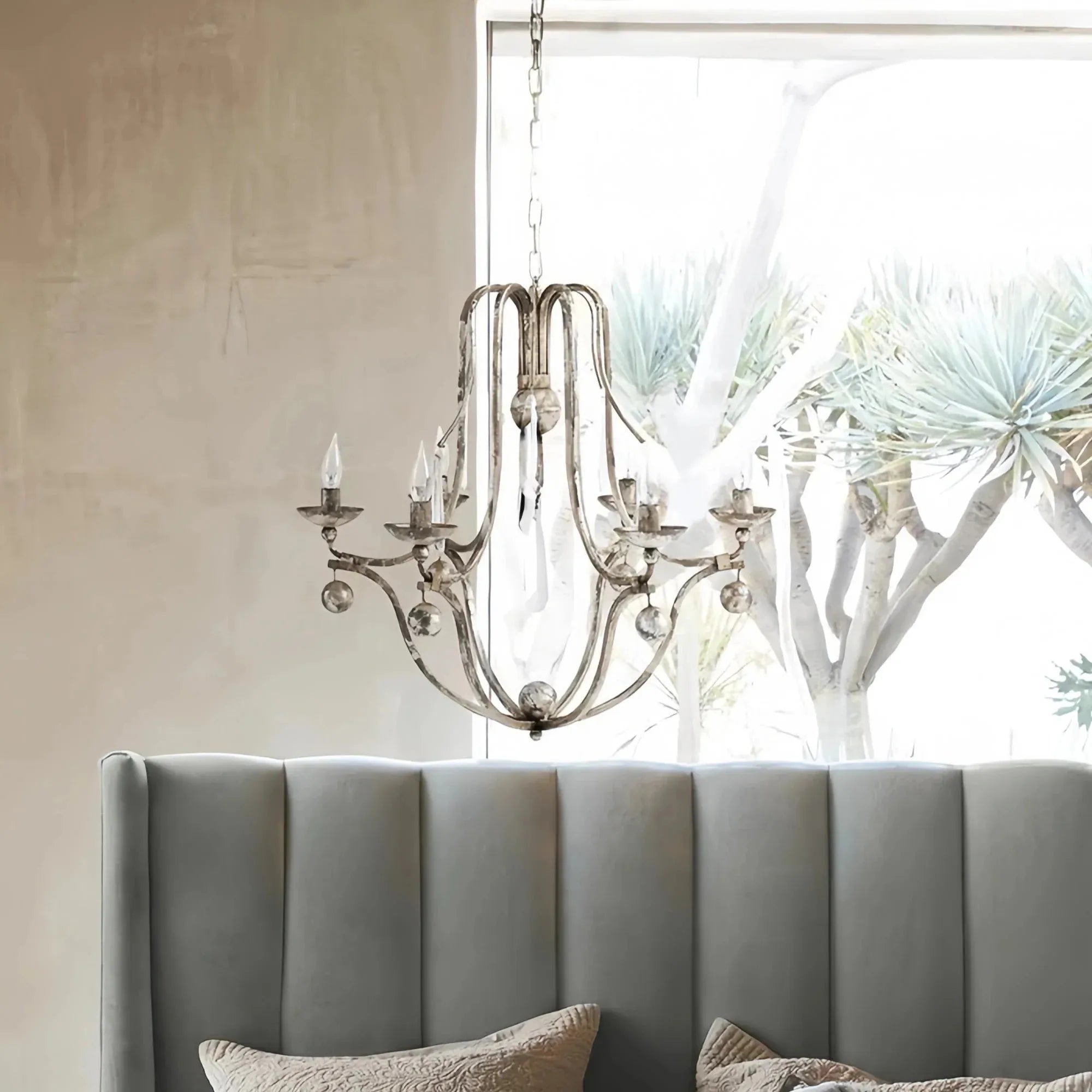 Bonitai Chandelier - Silver - Blushlighting