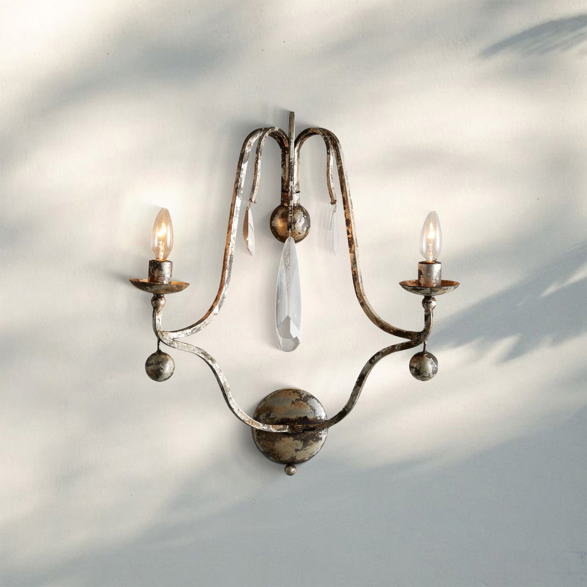 Bonitai Wall Sconce Silver - Blushlighting