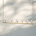 Bouble De Crystal Ball Linear Chandelier 48” 60"-