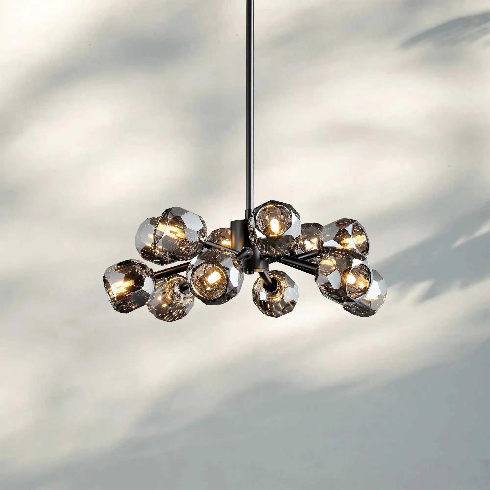 Bouble De Crystal Round Chandelier-Blushlighting