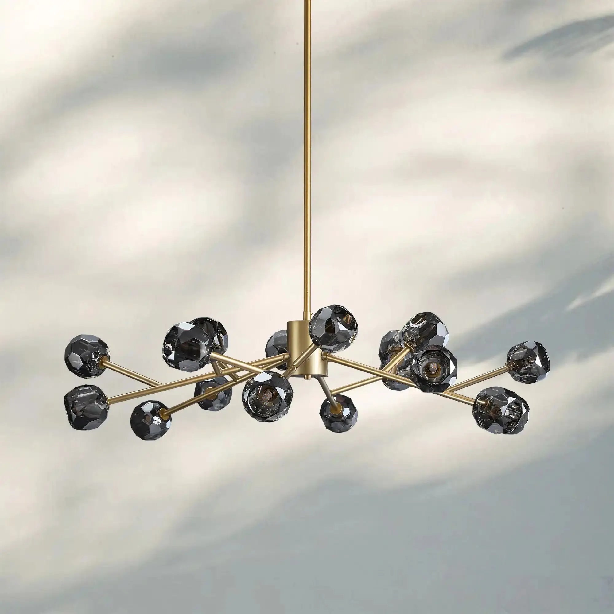 Bouble De Crystal Round Chandelier-Blushlighting
