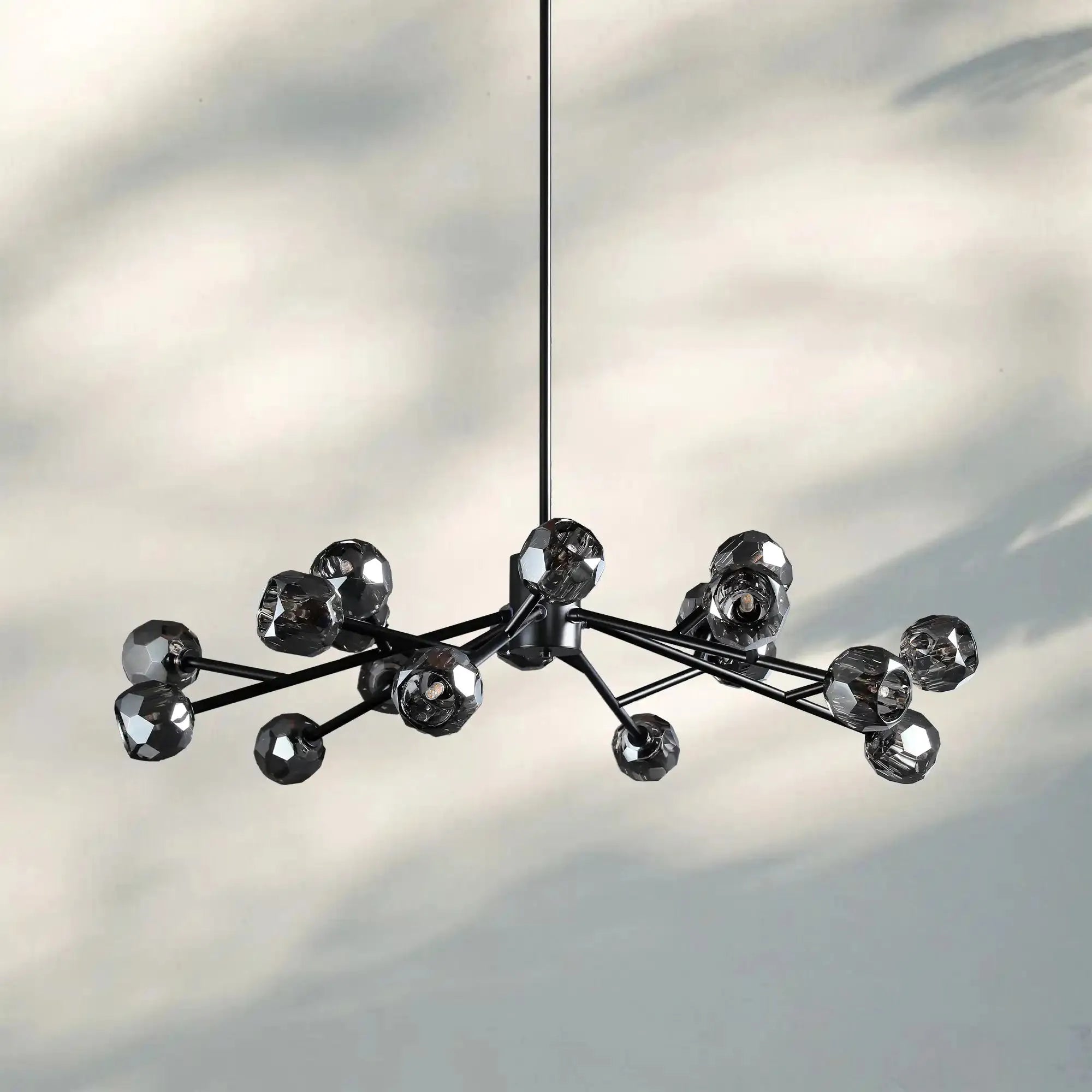 Bouble De Crystal Round Chandelier-Blushlighting
