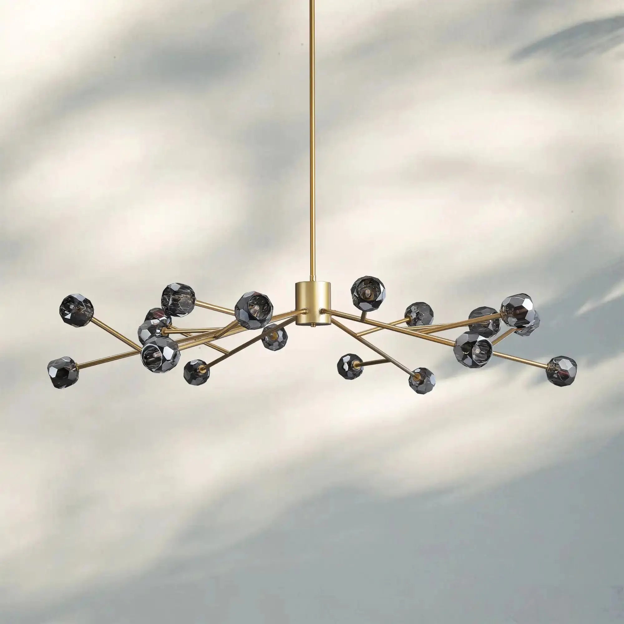 Bouble De Crystal Round Chandelier-Blushlighting