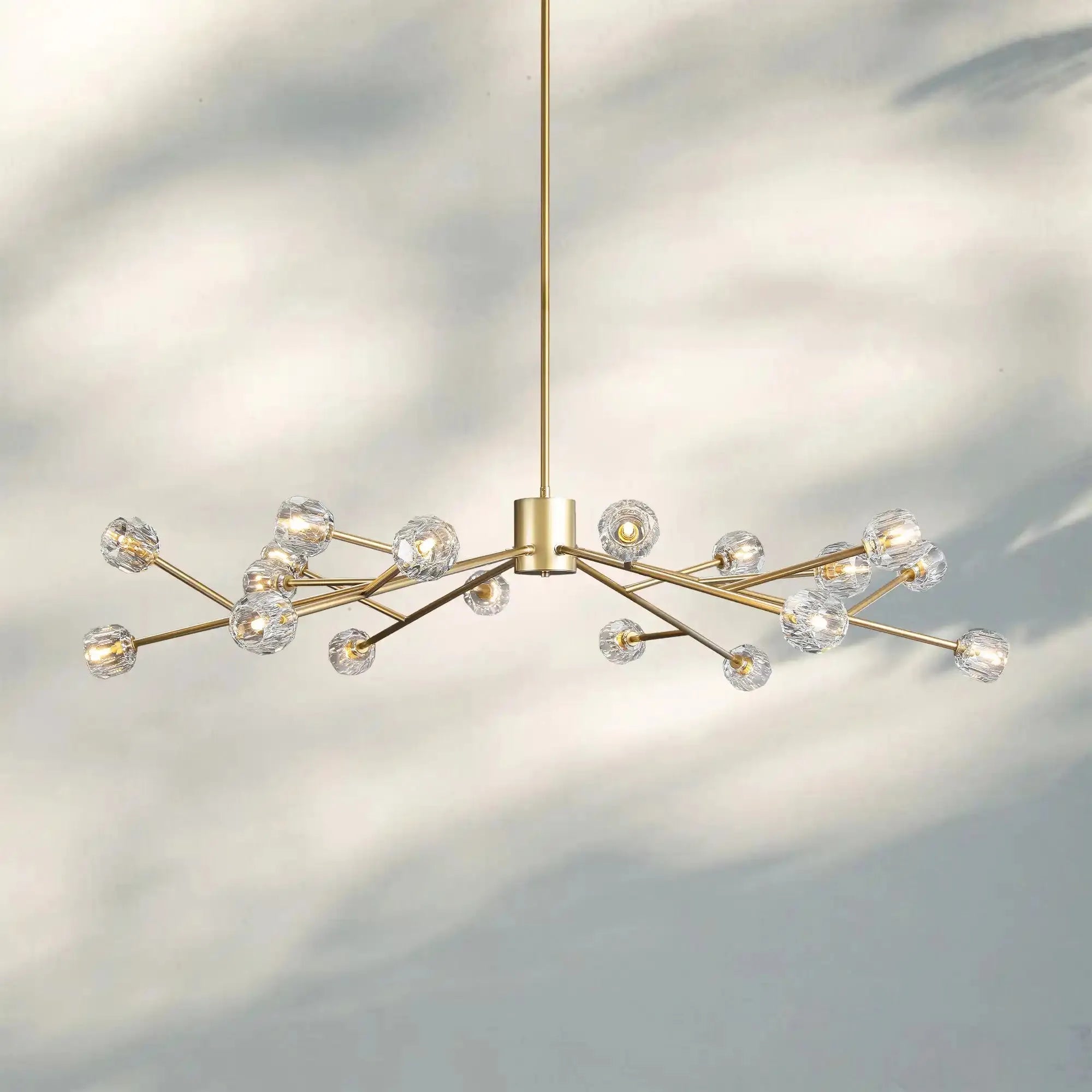 Bouble De Crystal Round Chandelier-Blushlighting