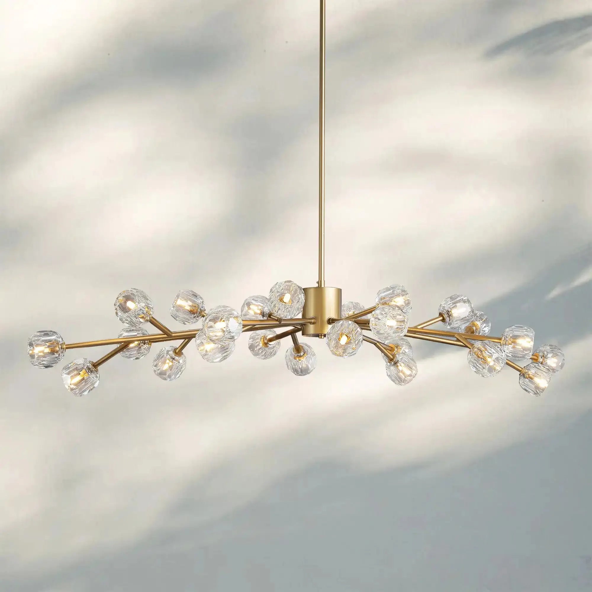 Bouble De Crystal Round Chandelier-Blushlighting