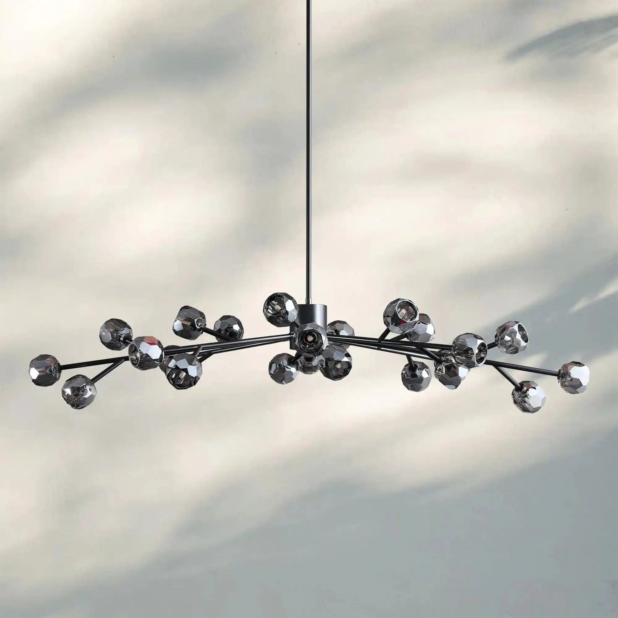 Bouble De Crystal Round Chandelier-Blushlighting