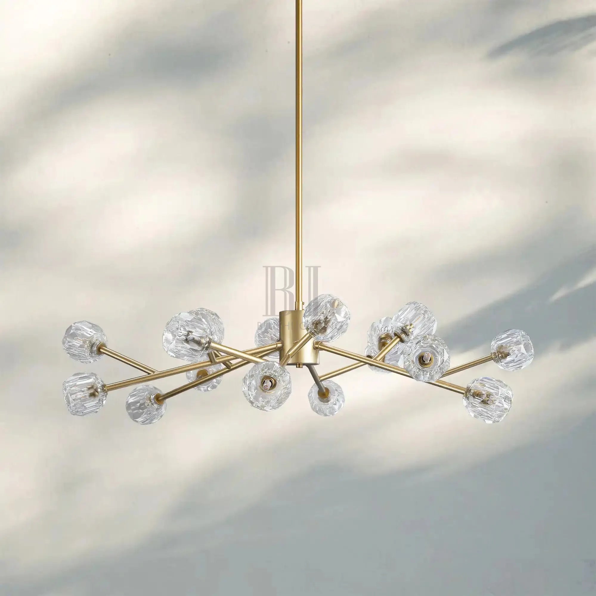 Bouble De Crystal Round Chandelier-Blushlighting