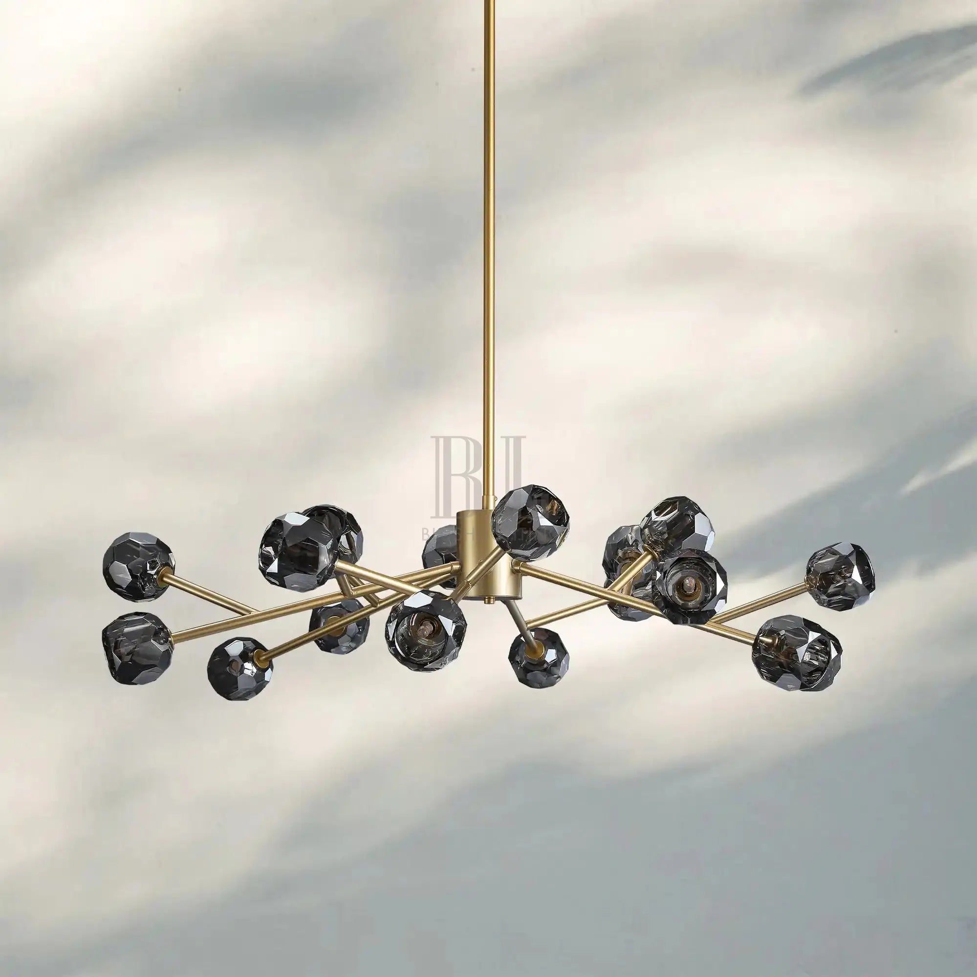 Bouble De Crystal Round Chandelier-Blushlighting