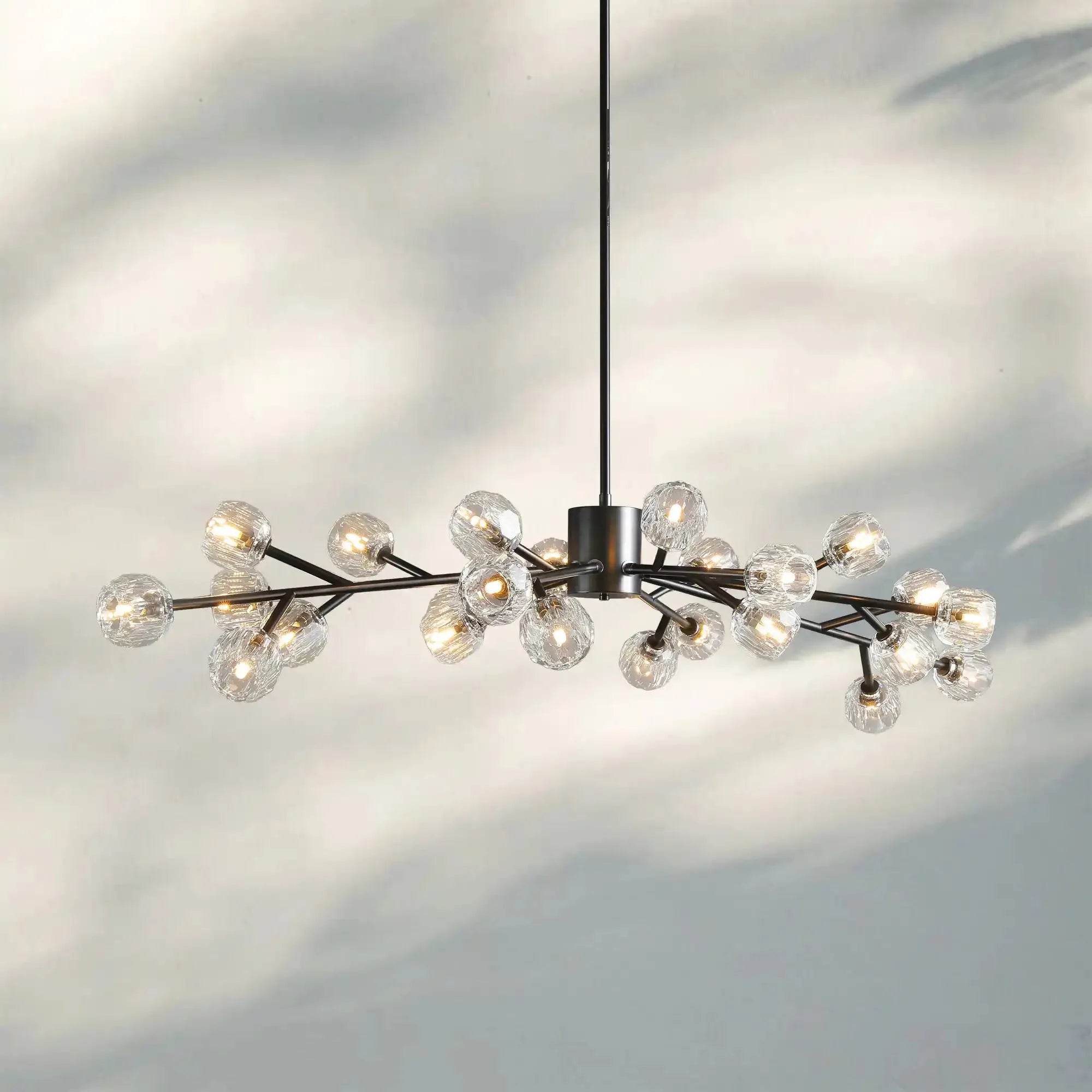 Bouble De Crystal Round Chandelier-Blushlighting