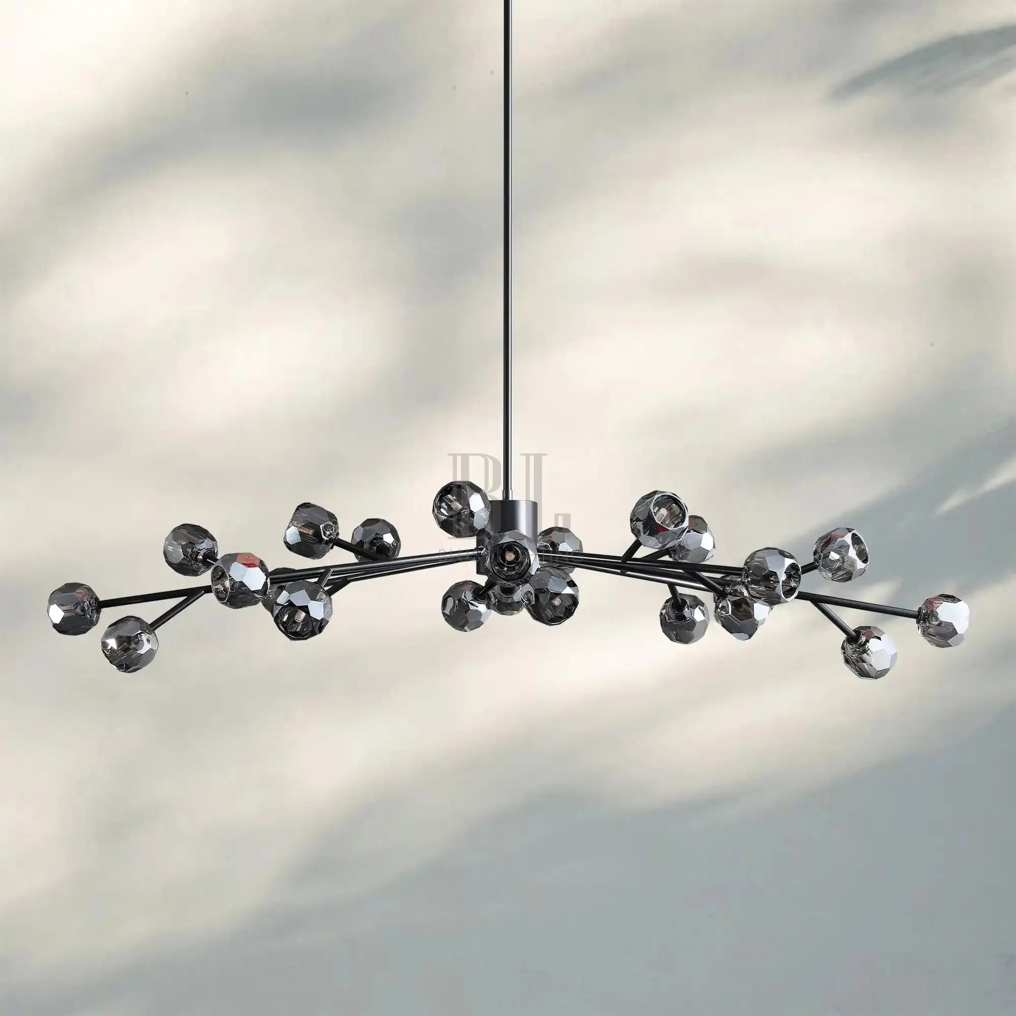 Bouble De Crystal Round Chandelier-Blushlighting