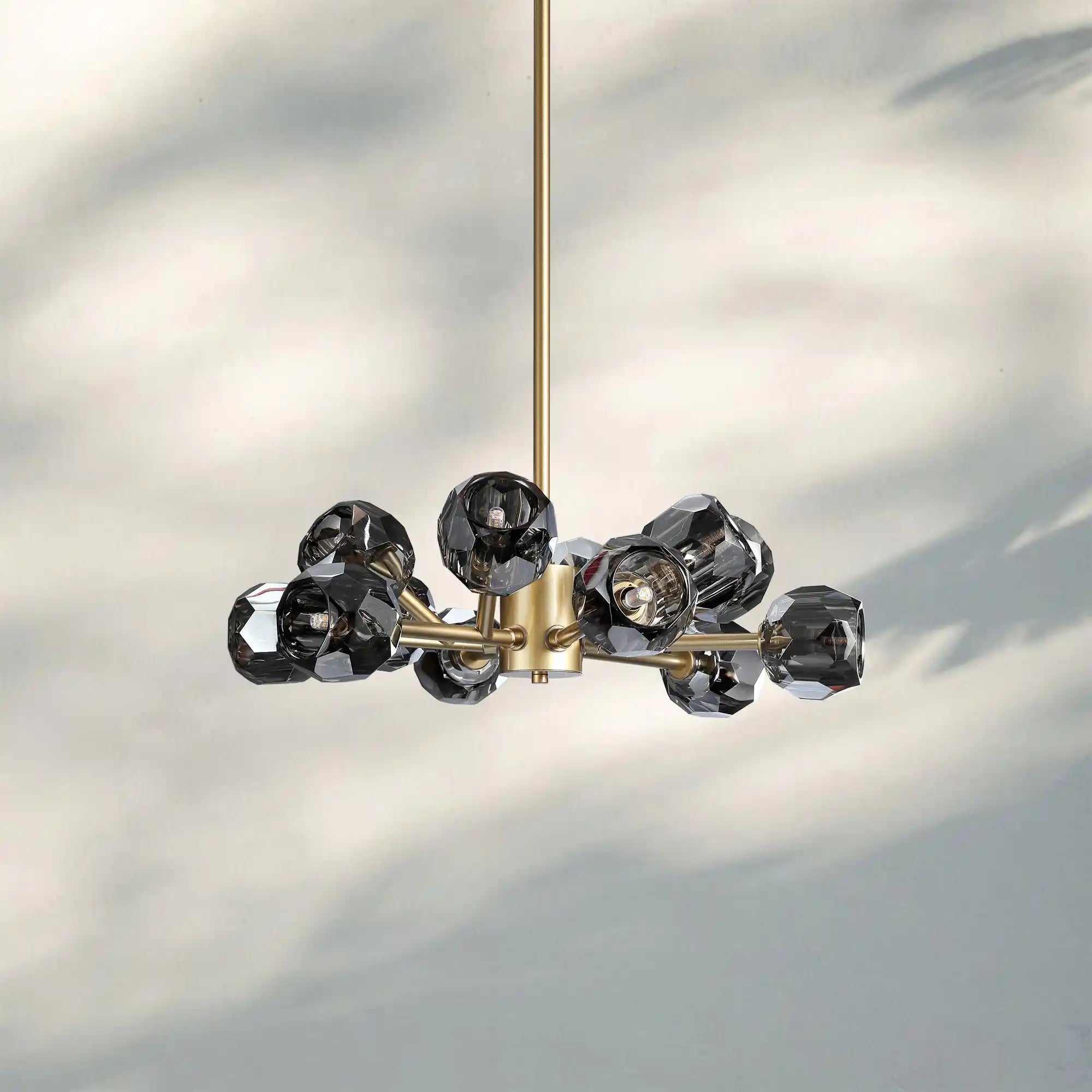Bouble De Crystal Round Chandelier-Blushlighting