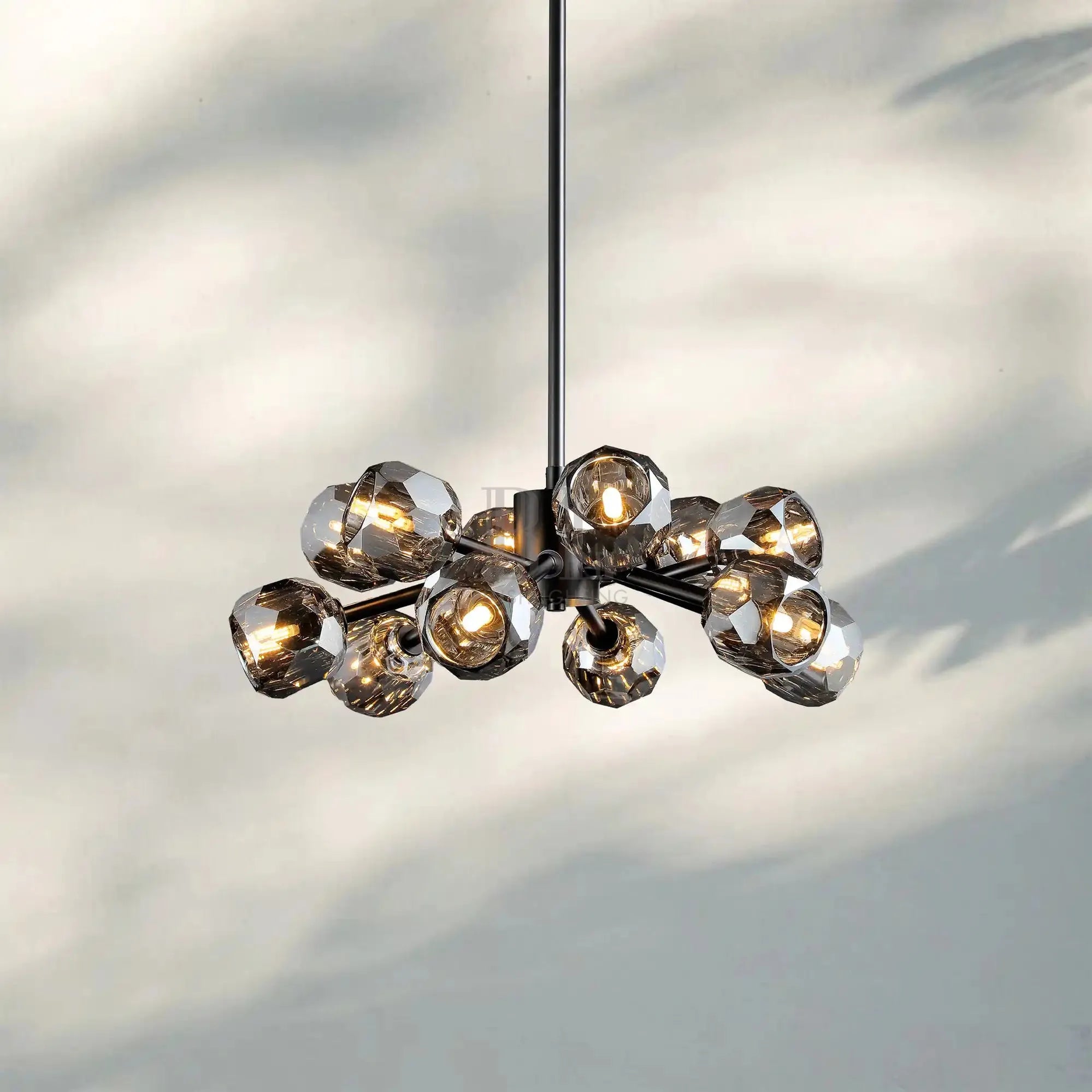 Bouble De Crystal Round Chandelier-Blushlighting