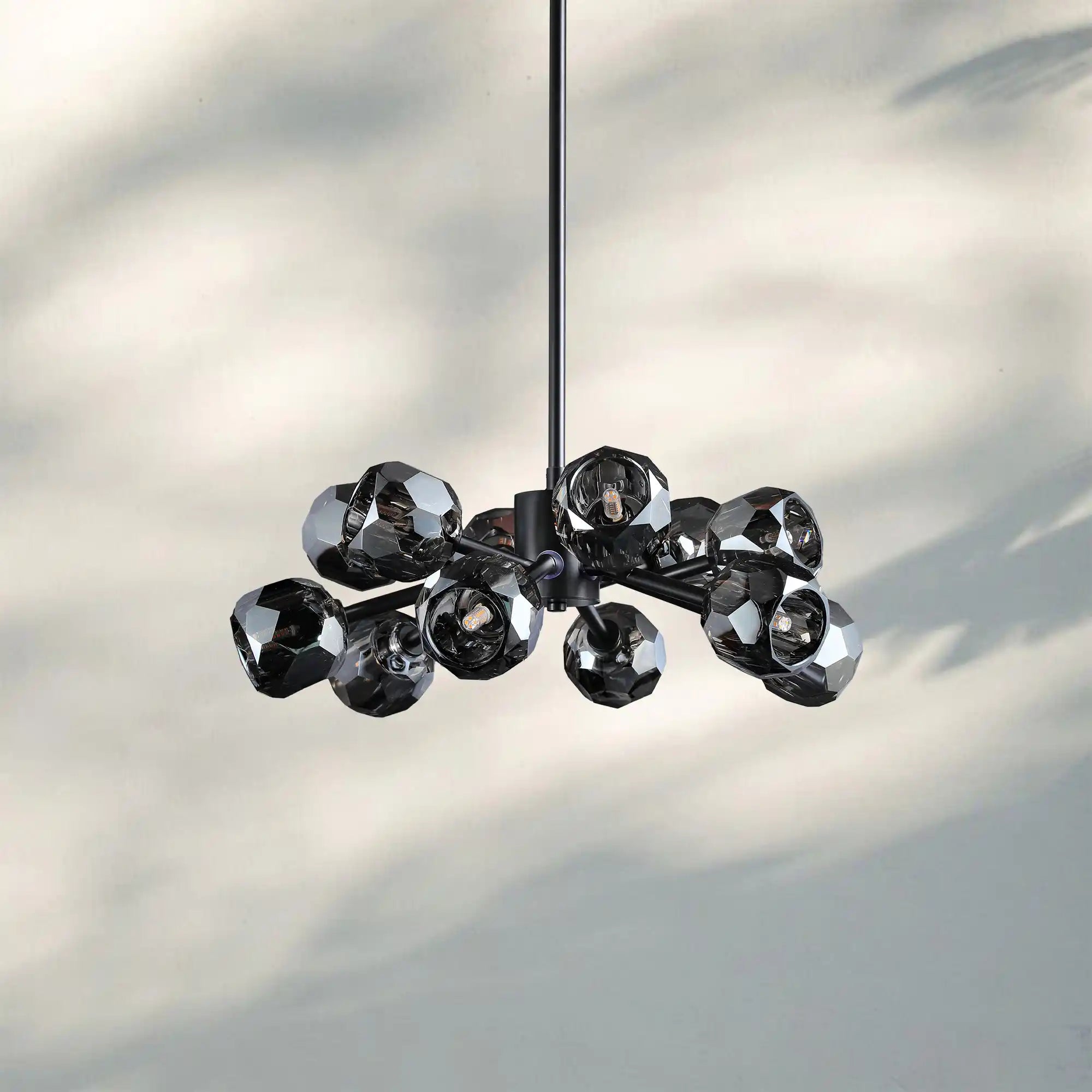 Bouble De Crystal Round Chandelier-Blushlighting