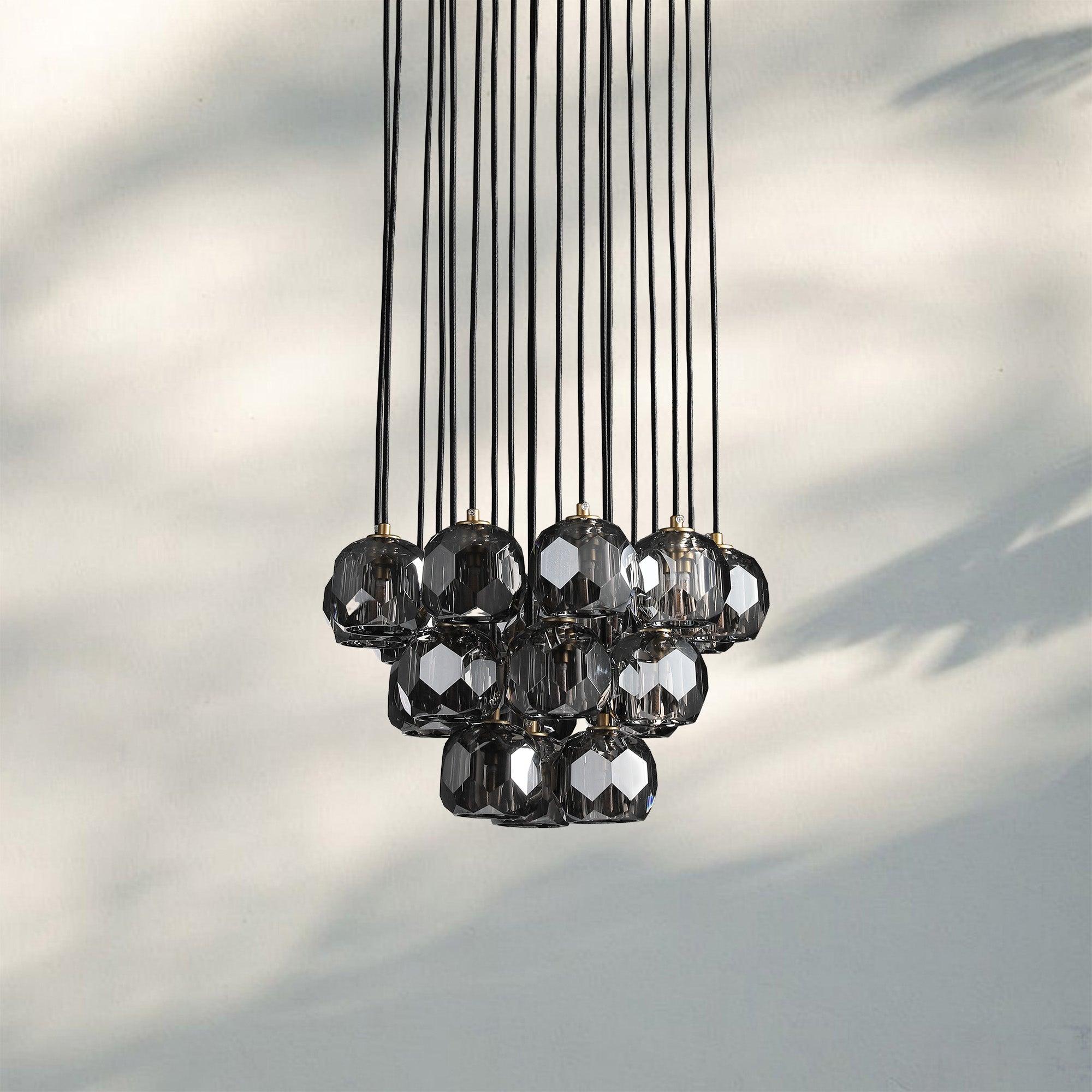 Bouble De Crystal Round Cluster Chandelier-
